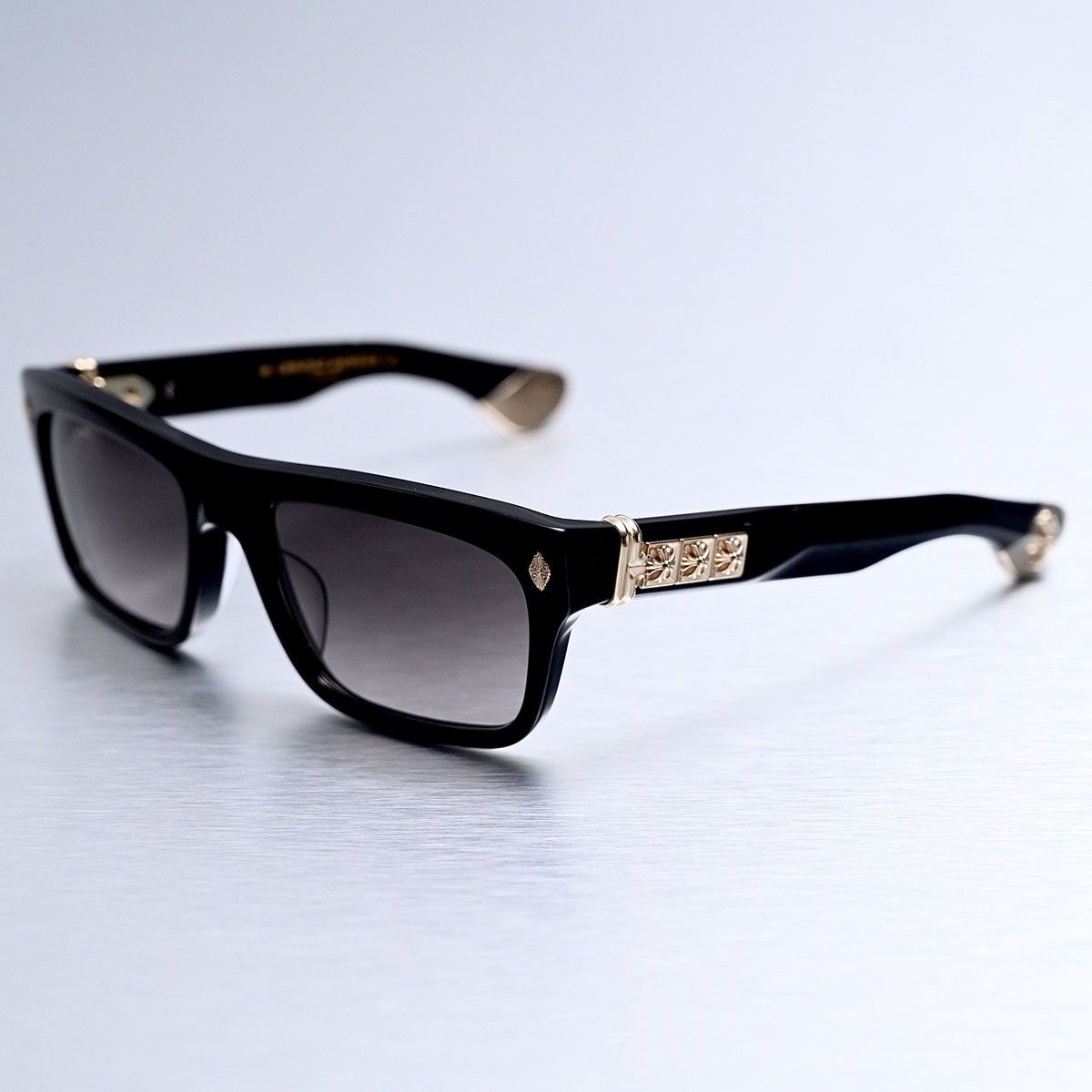 Chrome Hearts CHROME HEARTS SLUSS BUSSIN II BLACK-18KGP SUNGLASSES