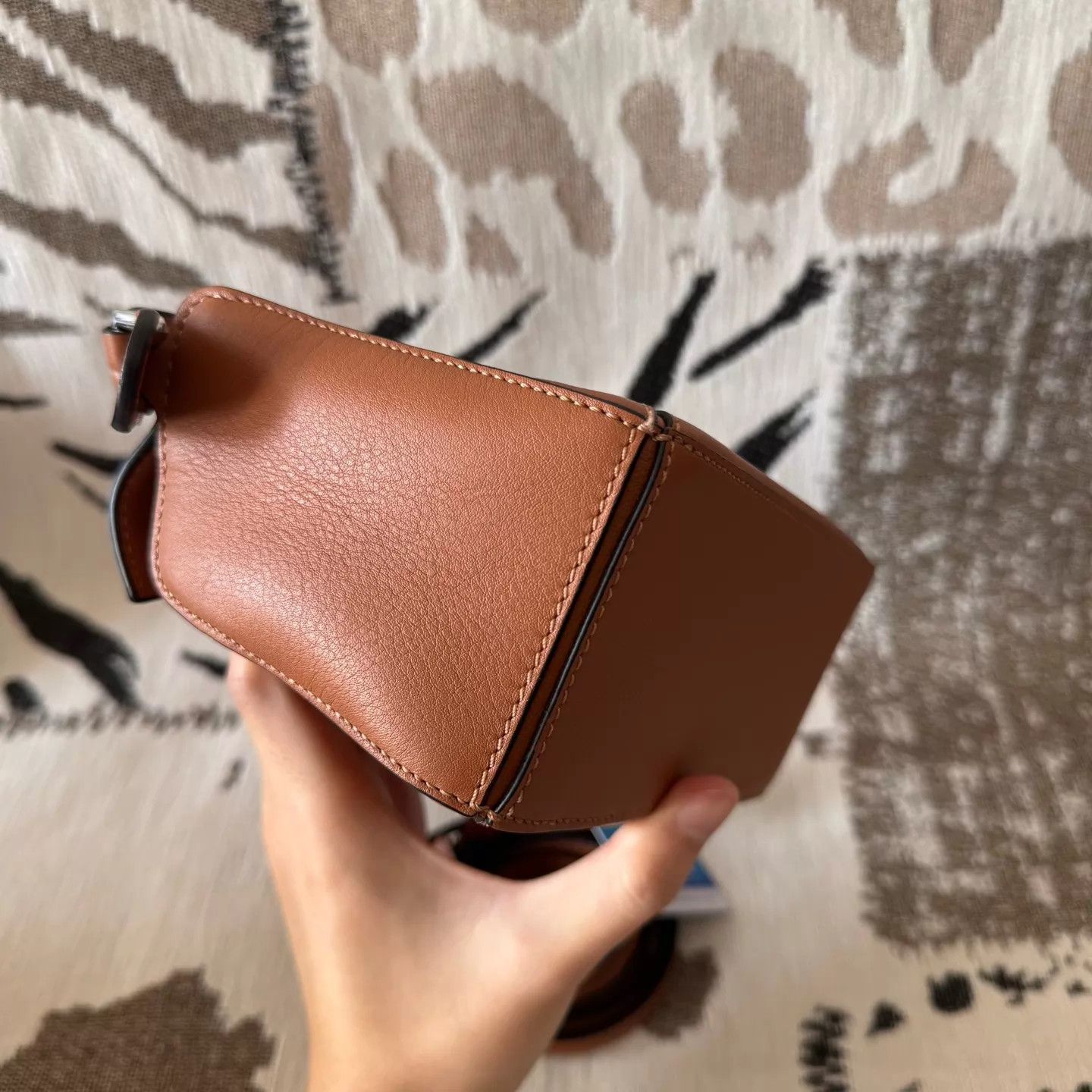 Loewe LOEWE Puzzle mini brown silver hardware like new Size ONE SIZE - 7 Thumbnail