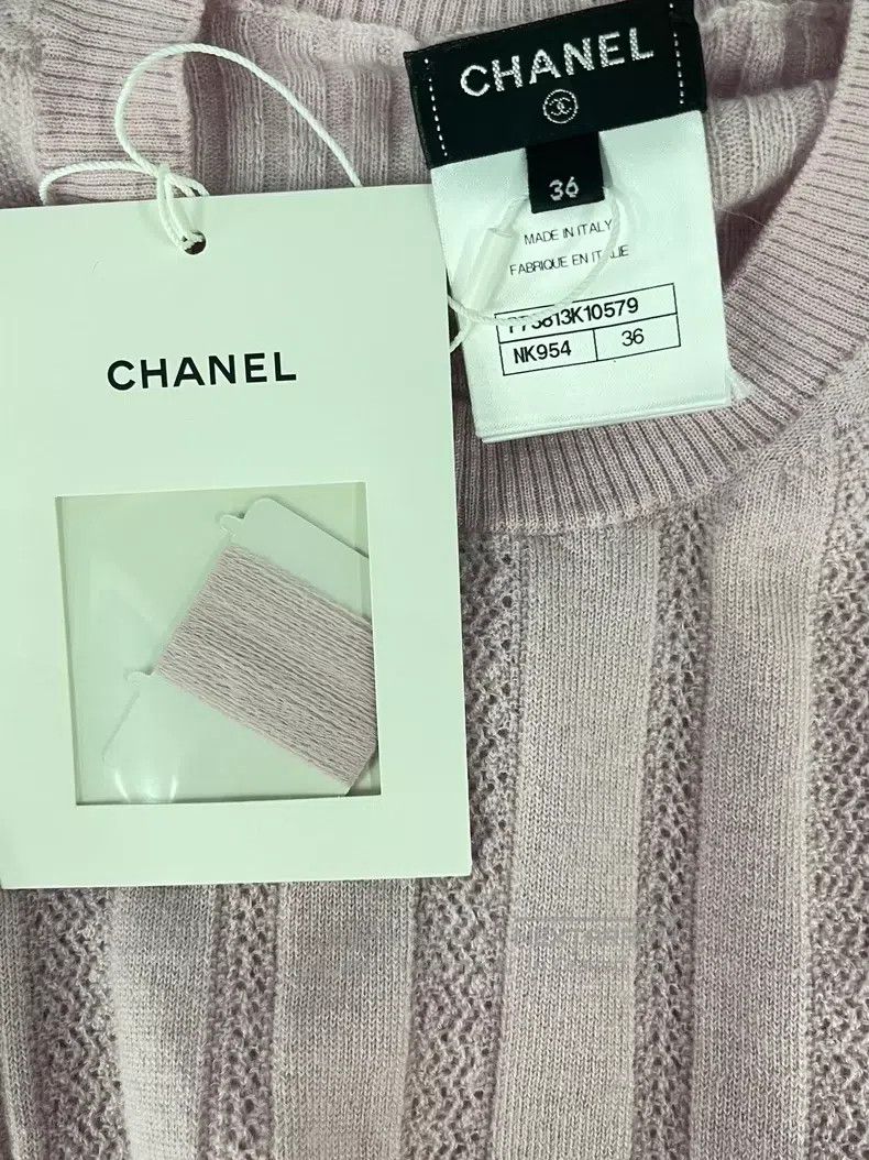 Chanel Chanel Pink cashmere knitted sweater Size XS / US 0-2 / IT 36-38 - 4 Thumbnail