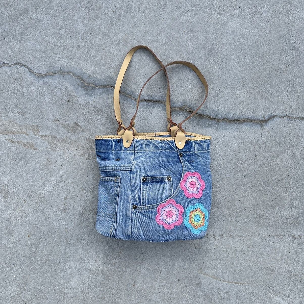 Japanese Brand Vintage Japanese Style Daniel Mayer Milano Denim Bag Custom Size ONE SIZE - 6 Thumbnail