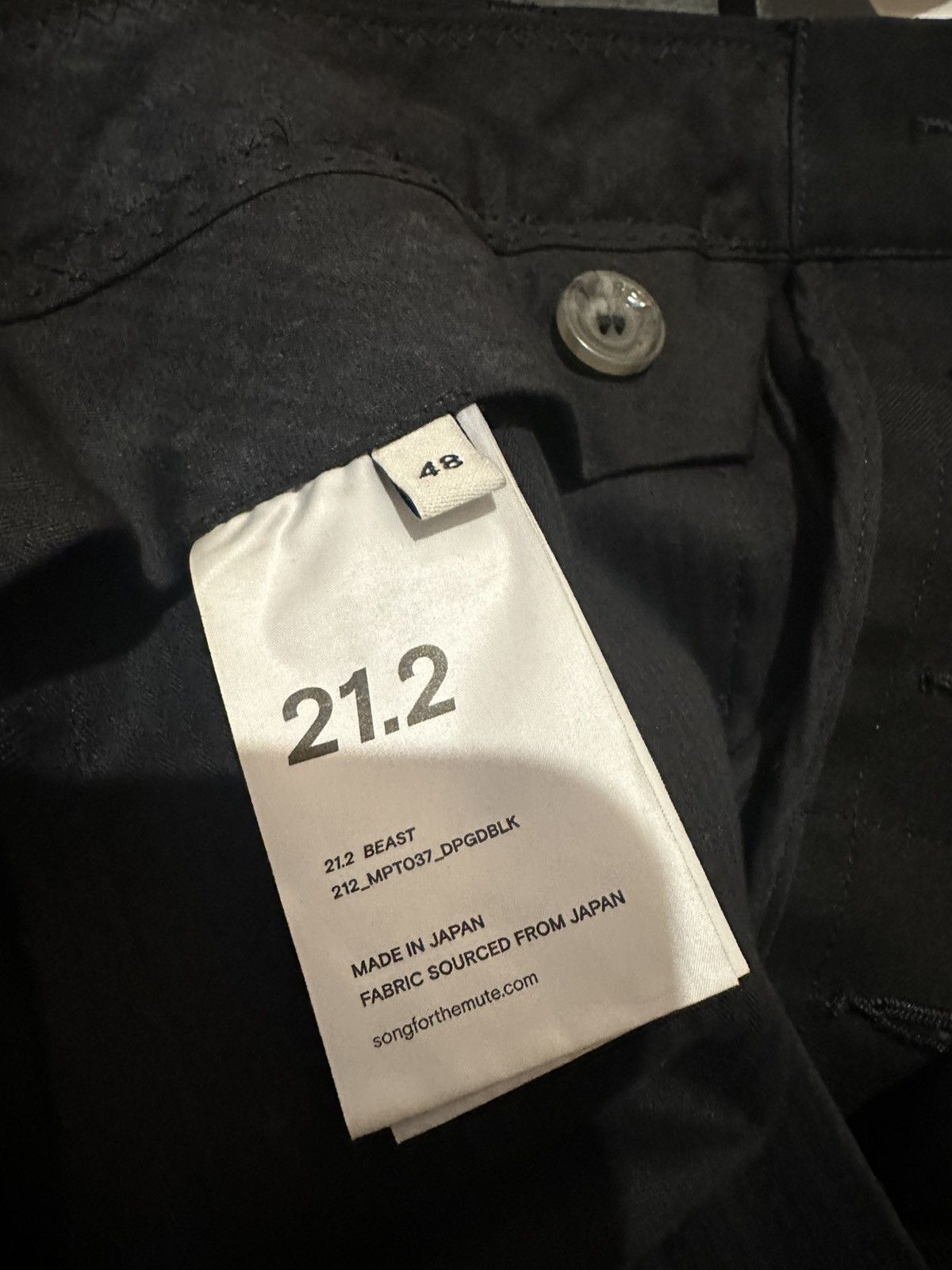 Song For The Mute Song for the Mute Black Cropped Wool Trouser Size 48S - 4 Thumbnail