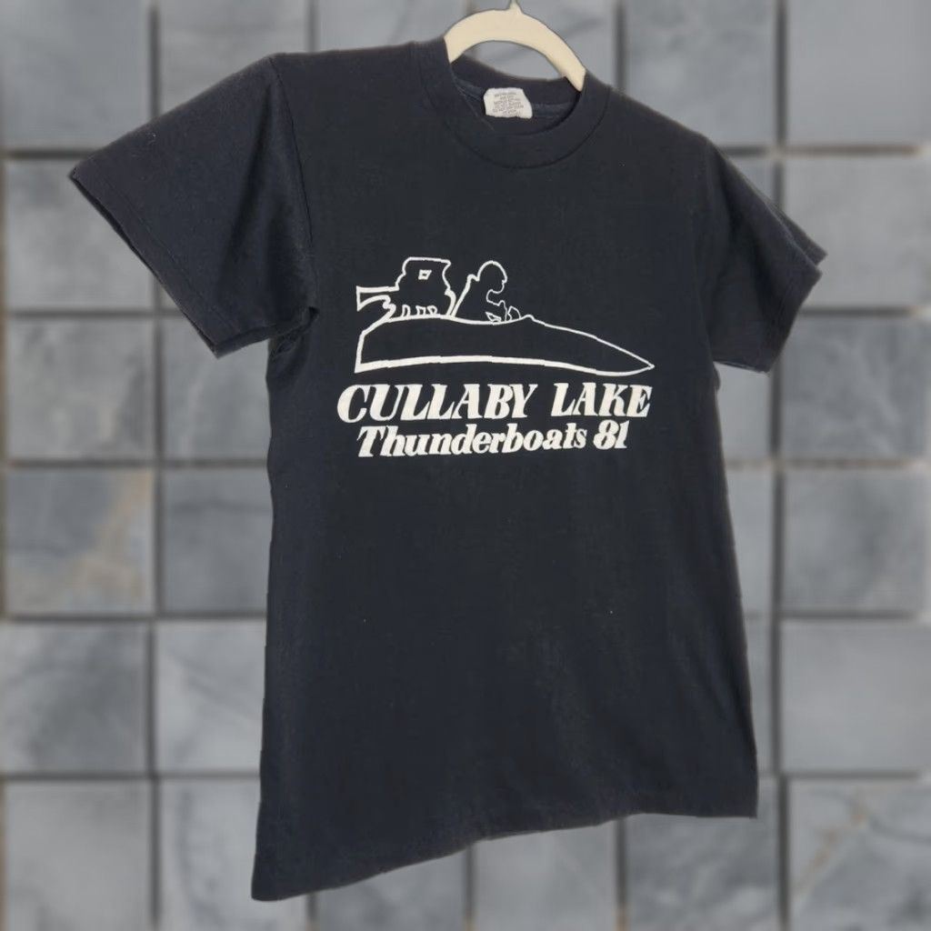 Hanes VINTAGE Hanes Shirt Small Black Blitz Weinhard Beer Cullaby Lake Boat Racing Mens S Size US S / EU 44-46 / 1 - 1 Thumbnail