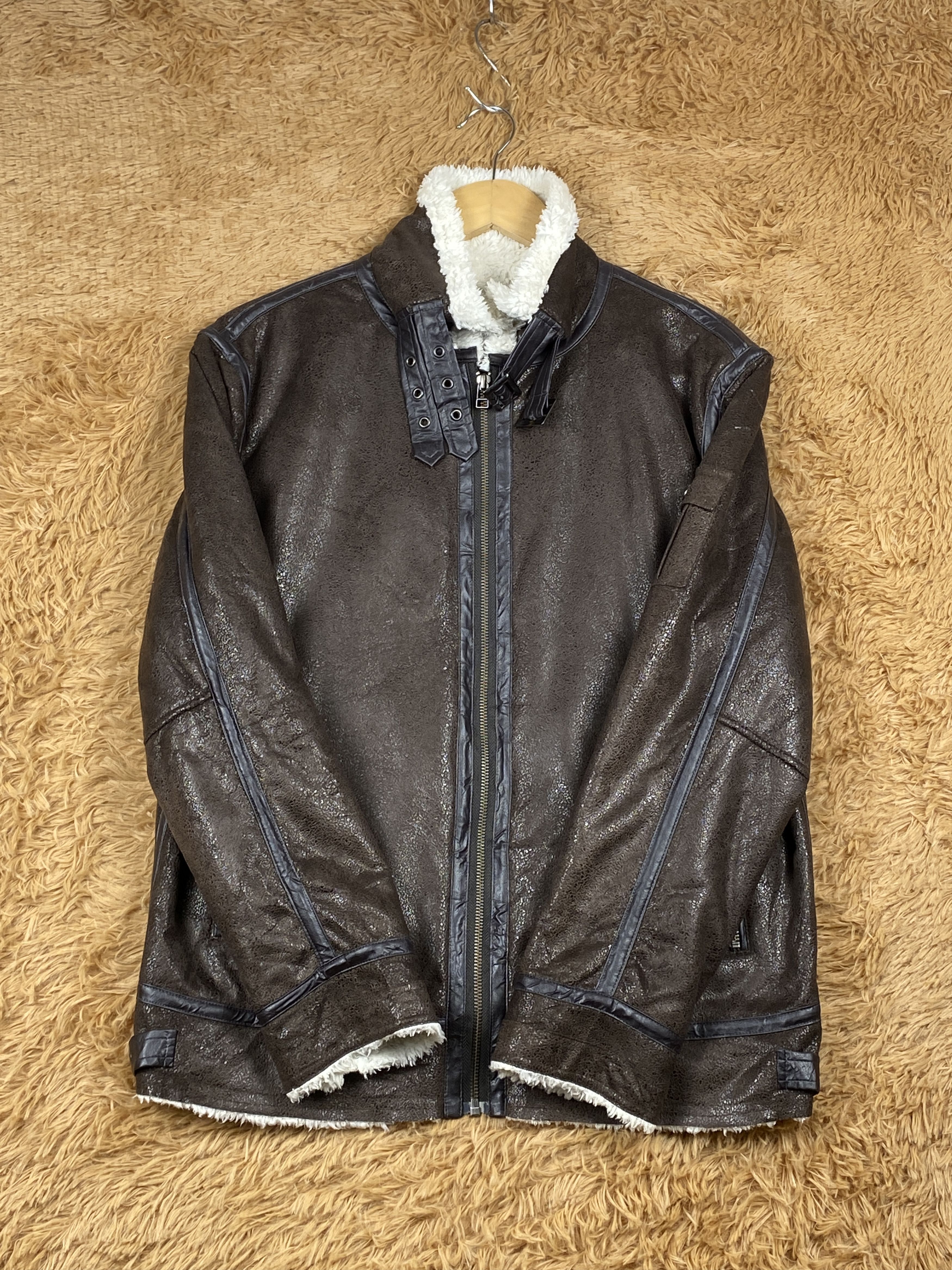 Japanese Brand Vintage Active Time Men Sherpa Lining Jacket J1711 Size US M / EU 48-50 / 2 - 4 Thumbnail