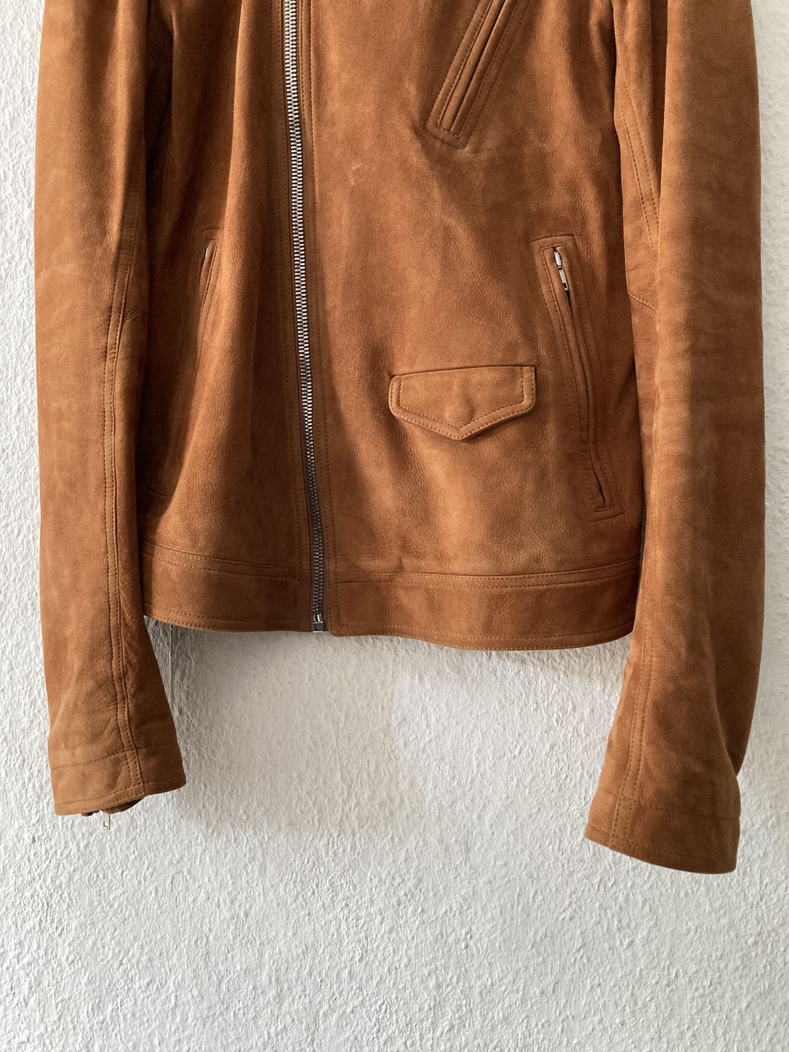 Rick Owens F/W 19 "LARRY" Chain Suede Leather Rotterdam Jacket Size US M / EU 48-50 / 2 - 7 Thumbnail