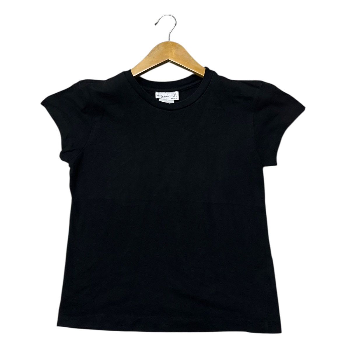 agnes b. Vintage Agnes b plain black tee Size S / US 4 / IT 40 - 2 Thumbnail