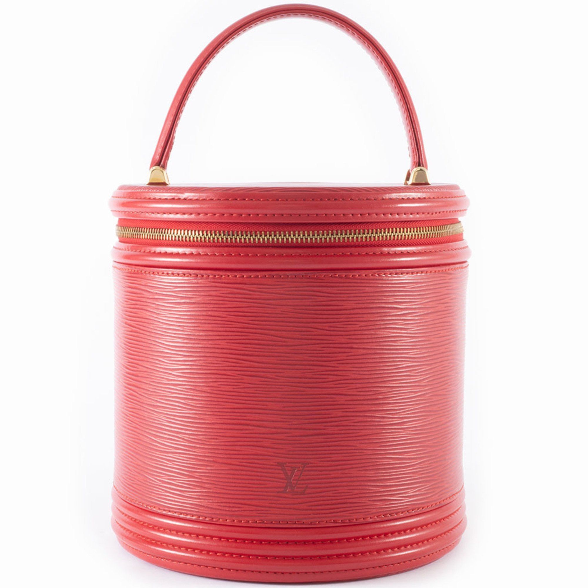 Louis Vuitton Cannes Vanity Bag M48037 Epi Leather Castilian Red Women's Handbag (Slightly Sticky)