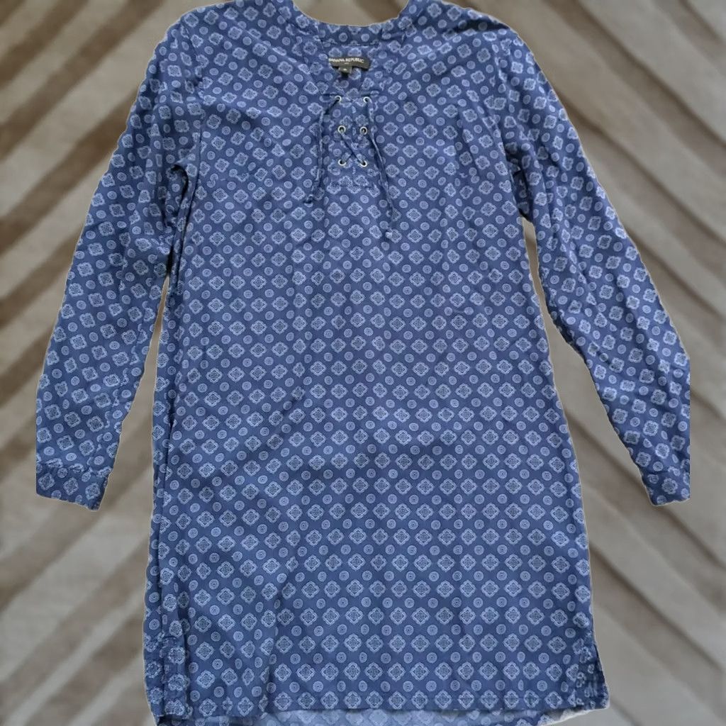 Banana Republic Banana Republic Dress Long Sleeve Womens Size 0 Blue 2016 Size XS / US 0-2 / IT 36-38 - 1 Thumbnail
