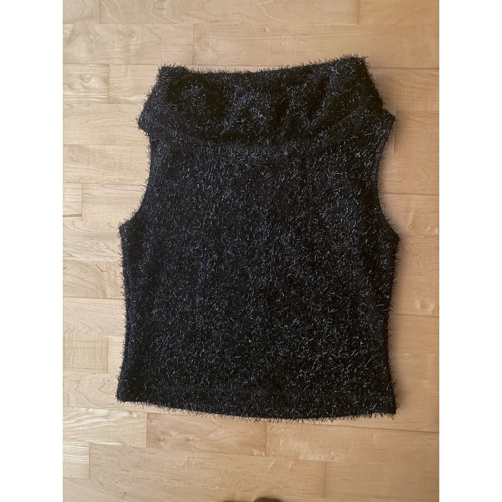 Willi Smith Willie Smith Funnel Neck Fuzzy Tinsel Sleeveless Sweater M Size M / US 6-8 / IT 42-44 - 1 Thumbnail
