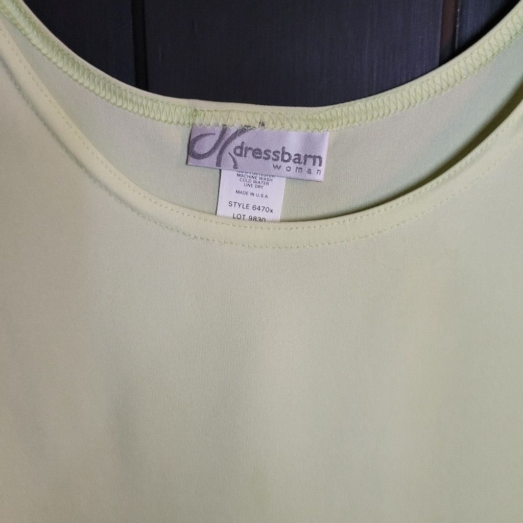 DressCamp Dressbarn womens, nwot, 1x, Silky tank top. Size XXS / US 00 / IT 34 - 2 Thumbnail