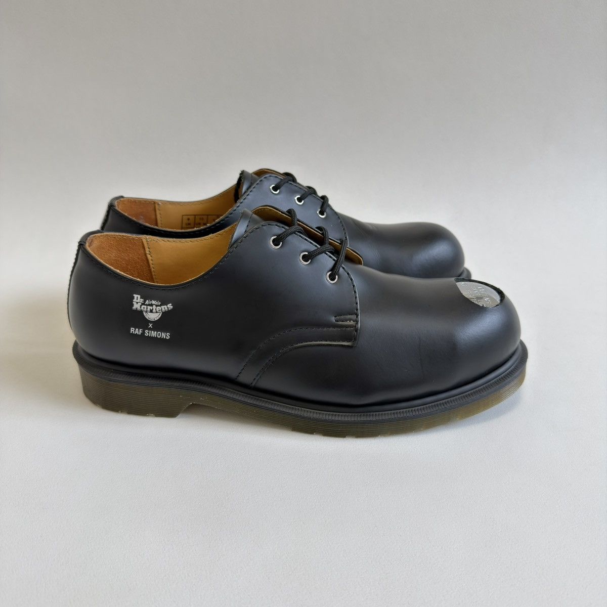 Raf Simons Keaton 1 Black Leather Metal Toe Cap Shoes Size US 10 / EU 43 - 17 Thumbnail