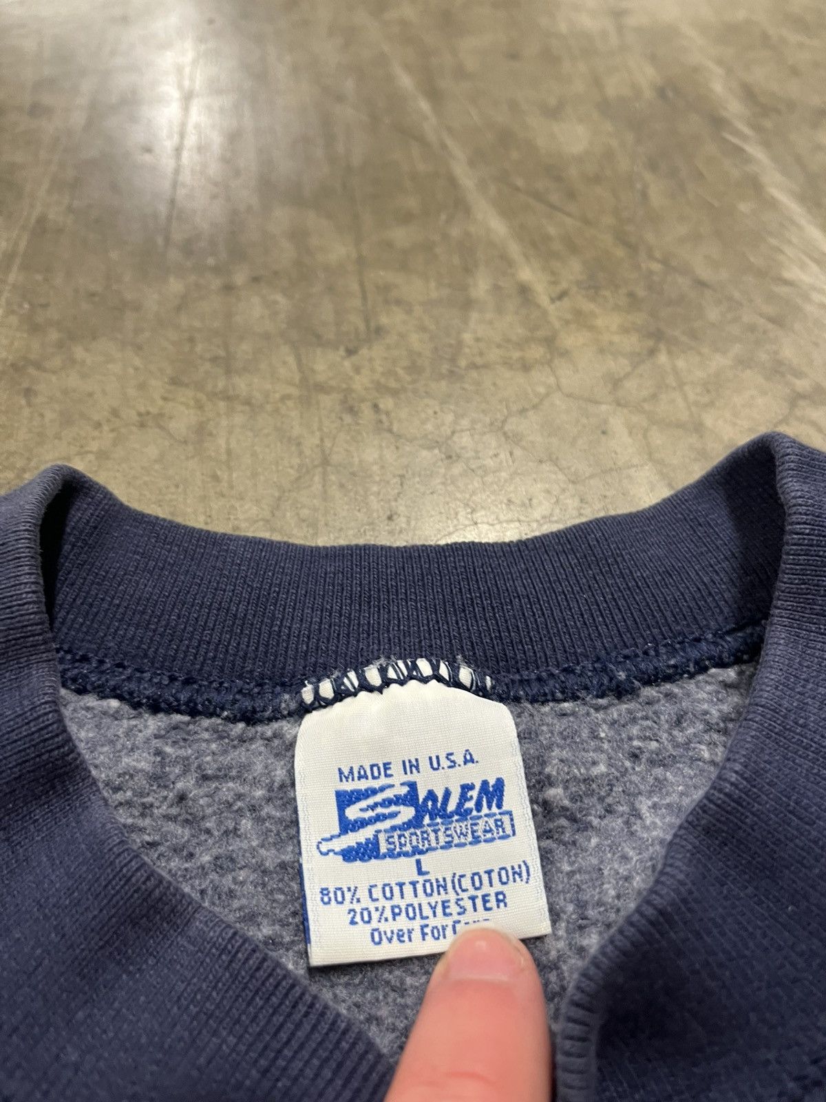 NFL × Vintage Vintage New England patriots 90s sweatshirt rare sports Size US L / EU 52-54 / 3 - 8 Thumbnail