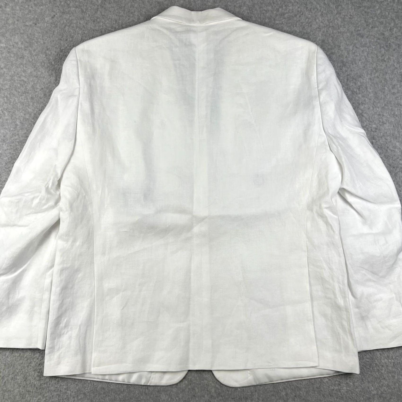 Tommy Hilfiger Tommy Hilfiger White Linen Conrad Sport Coat Blazer 46S Mens Jacket NWT Size 46R - 2 Thumbnail