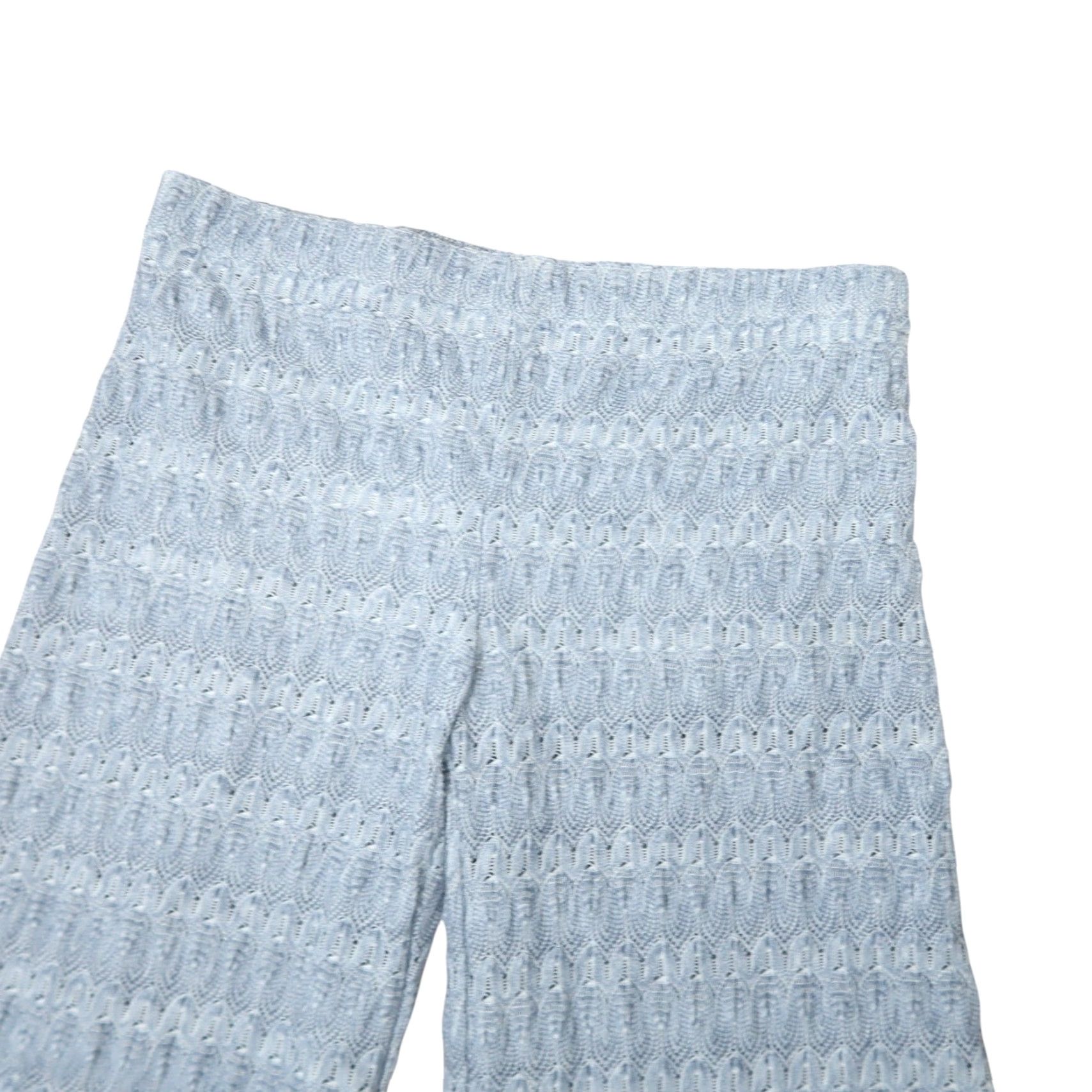 Free People VINTAGE Free People Blue Lace Mid Rise Flare Bell Bottom Pants Womens 4 Bohemian Hippie Spring Summer Fall Size 27" / US 4 / IT 40 - 2 Thumbnail
