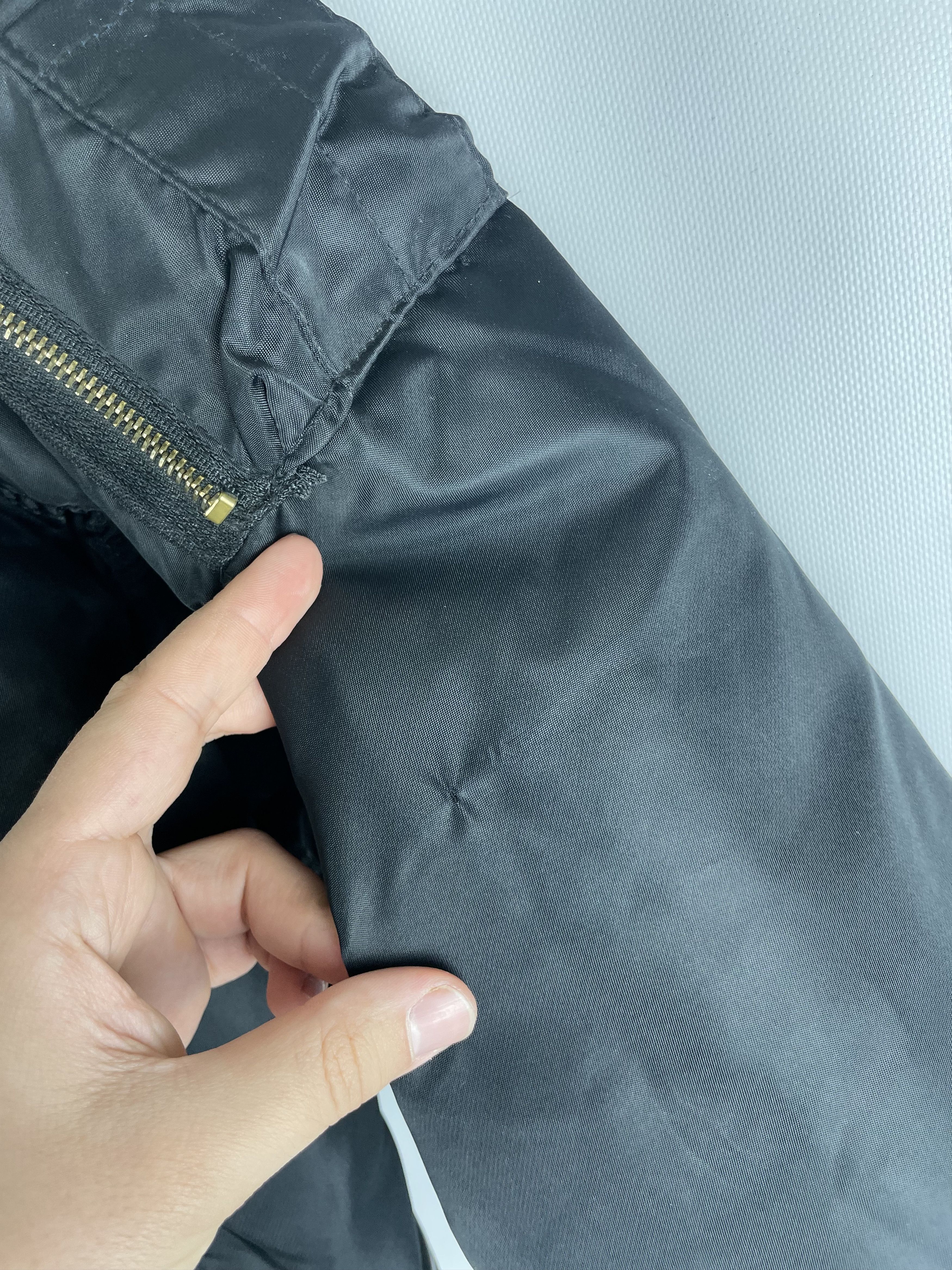 Vintage Faded Security Ma-1 Bomber Jacket Vintage Black Size US L / EU 52-54 / 3 - 5 Thumbnail