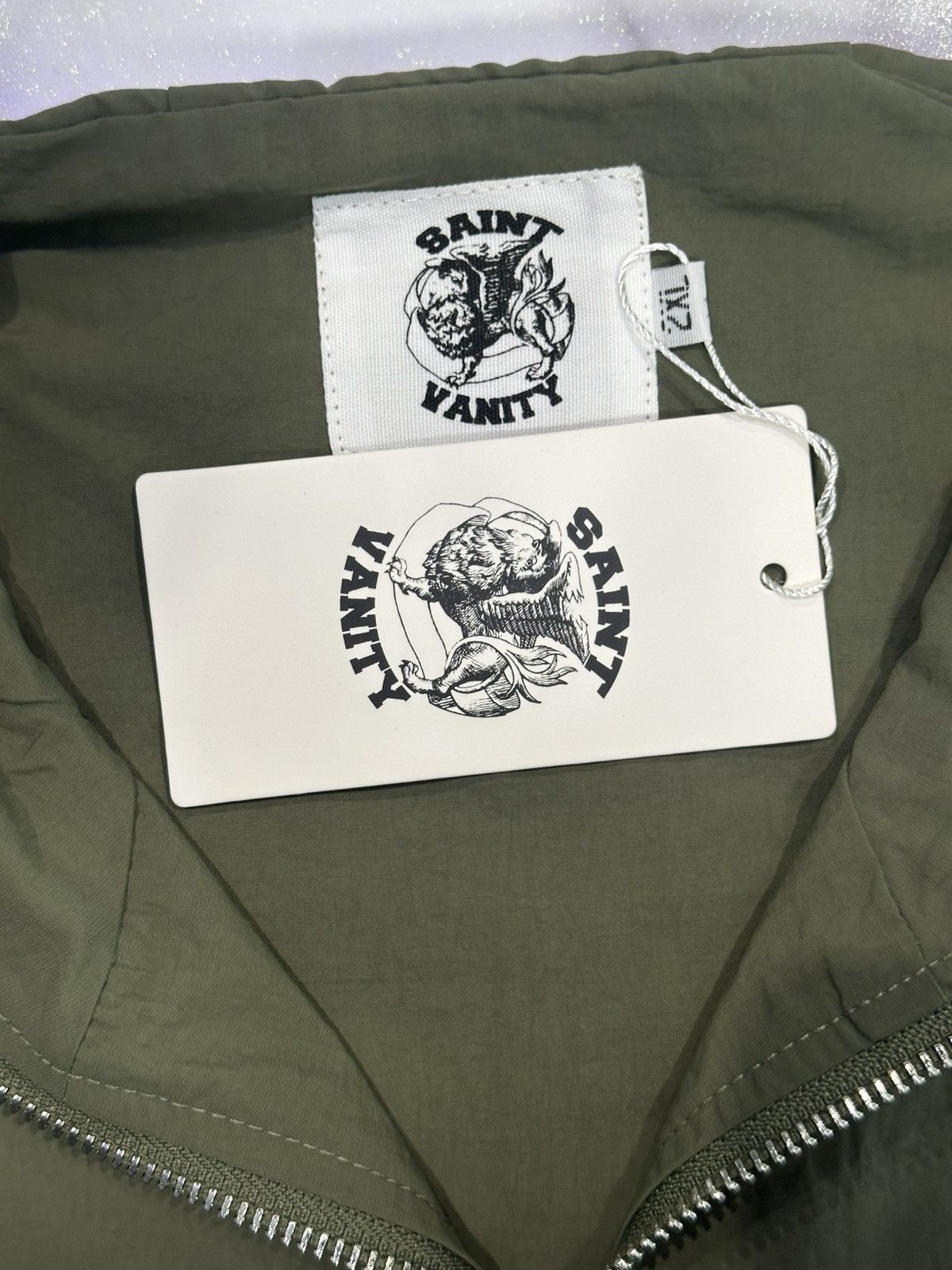 Saint Vanity Saint Vanity “Army green” Hooded Nylon Jacket Size US XXL / EU 58 / 5 - 4 Thumbnail