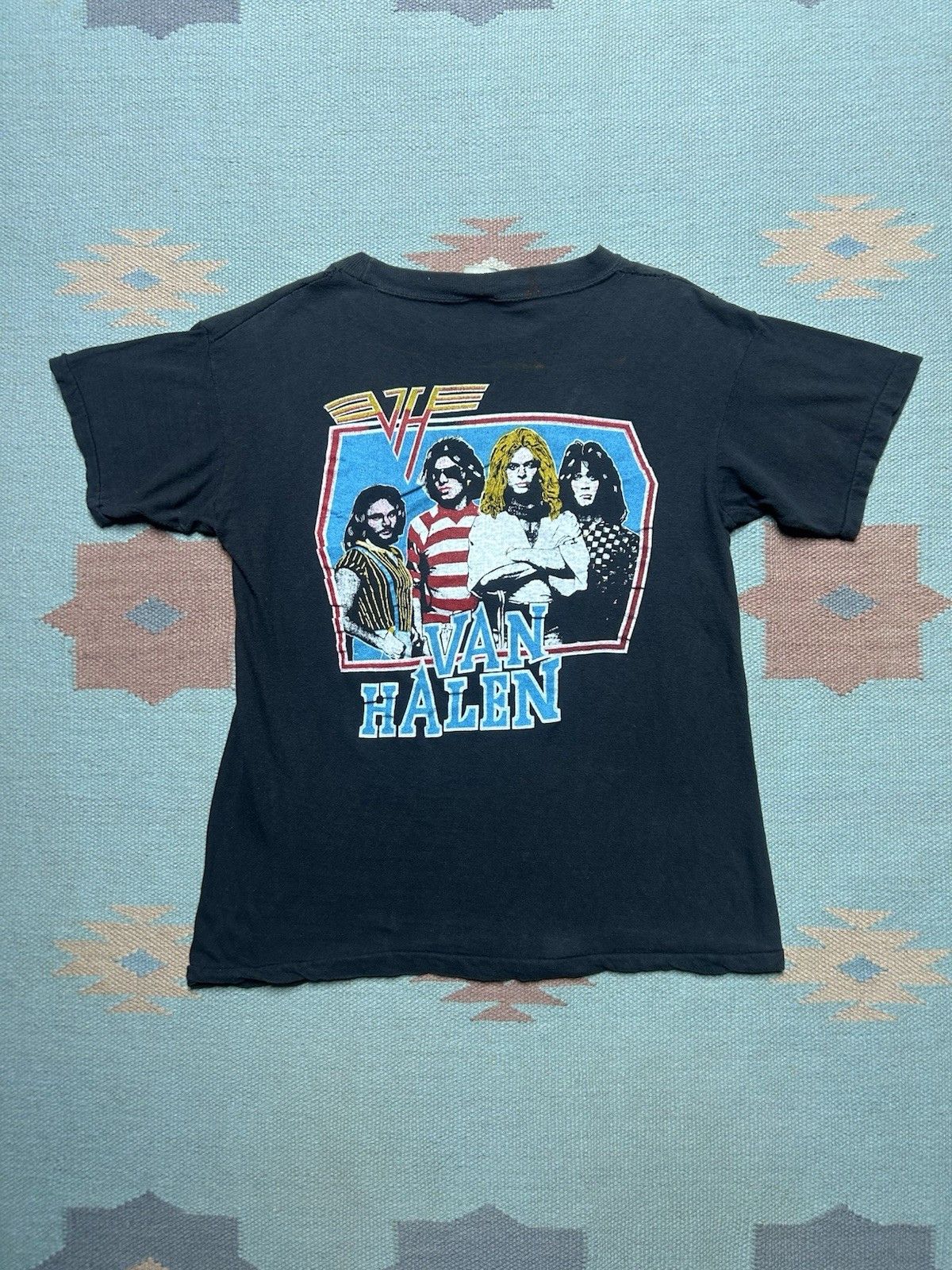 Vintage Vtg 80s graphic t shirt Van Halen 1984 tour concert band M Size US M / EU 48-50 / 2 - 6 Thumbnail