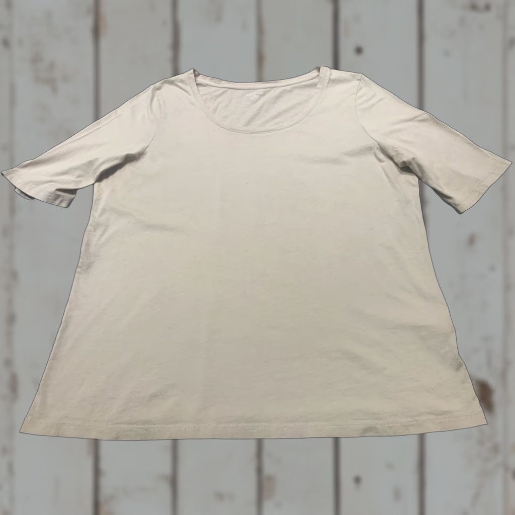 Lands' End Lands' End Women's Beige Polo Shirt Size XL 18-20 Preowned Size XL / US 12-14 / IT 48-50 - 1 Thumbnail