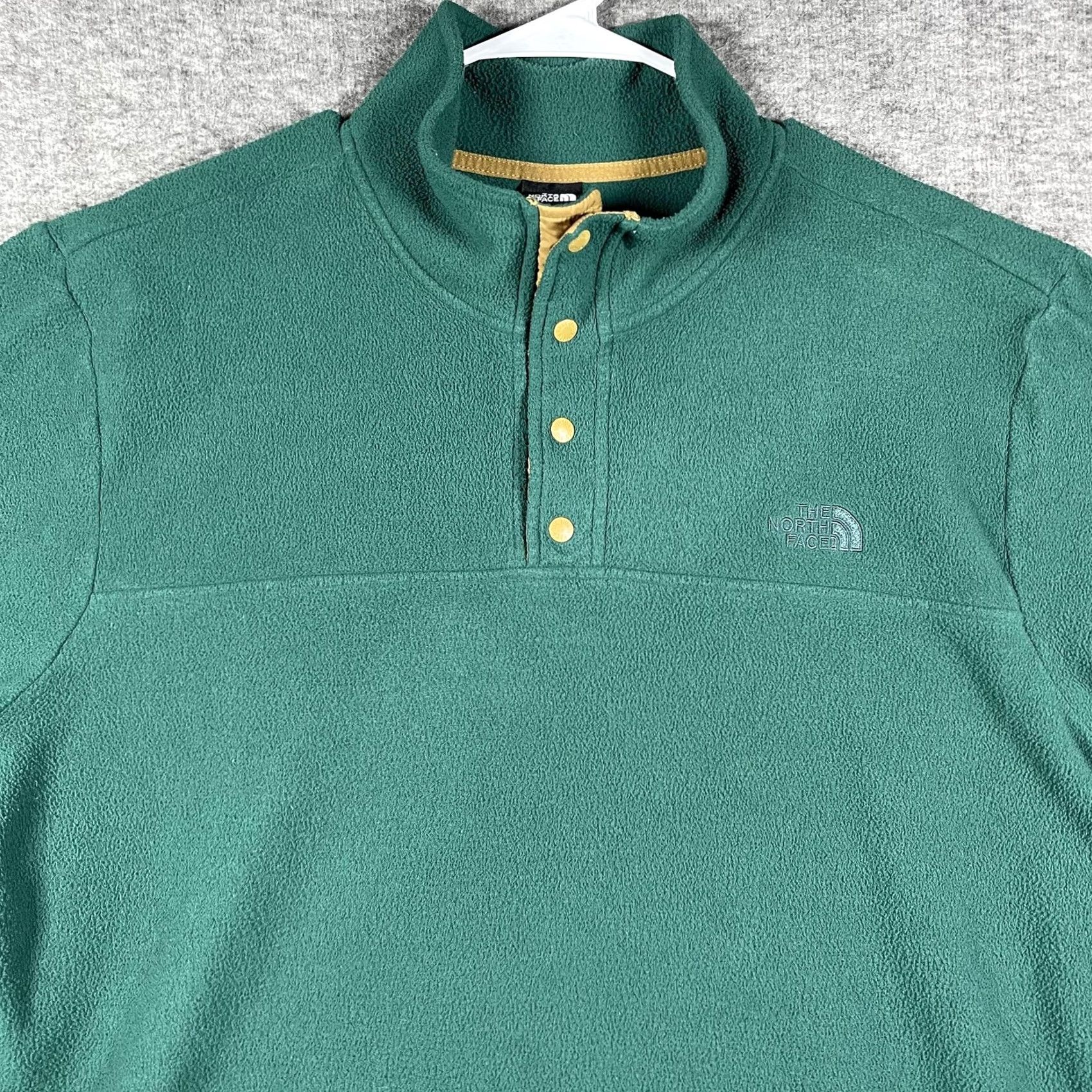 The North Face The North Face Jacket Mens XL Green Fleece Snap Pullover Outdoor Hiking Size US XL / EU 56 / 4 - 2 Thumbnail