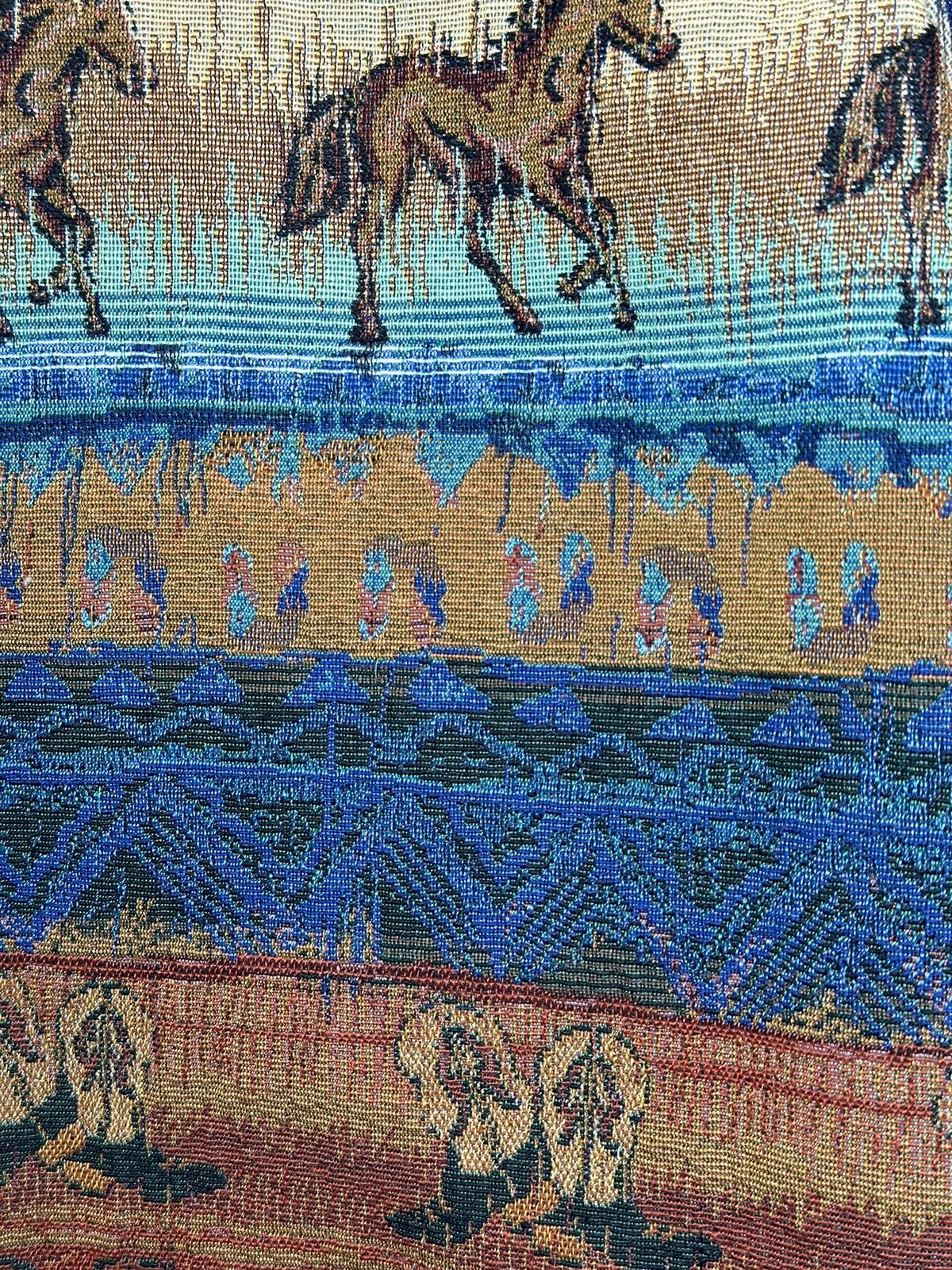 Vintage RARE Vintage Western Cowboy Horse Tapestry Embroidery Jacket Size US M / EU 48-50 / 2 - 9 Thumbnail