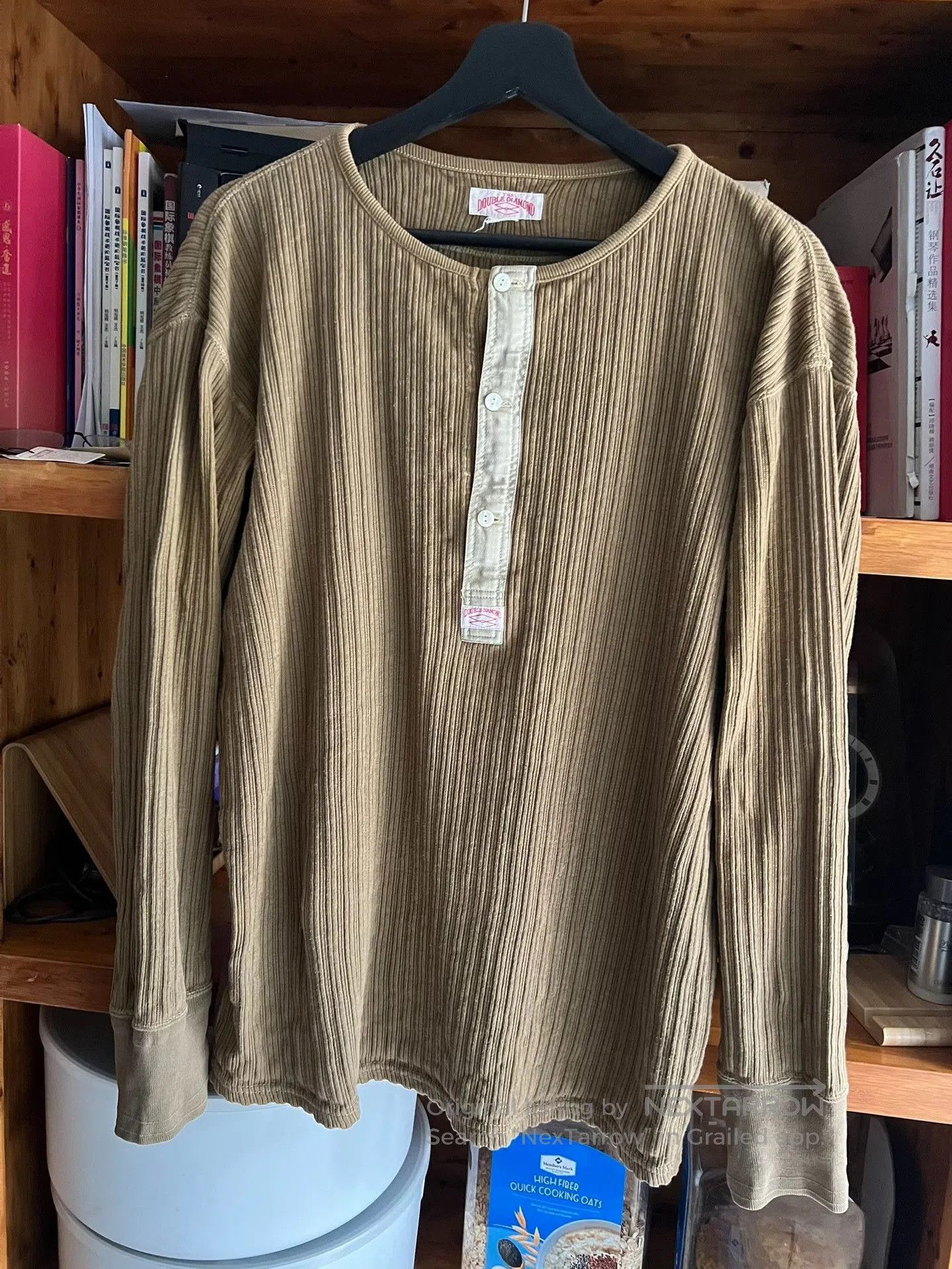 The Real McCoy's The Real McCoy Vintage Henley Long. Size US XXS / EU 40 - 3 Thumbnail