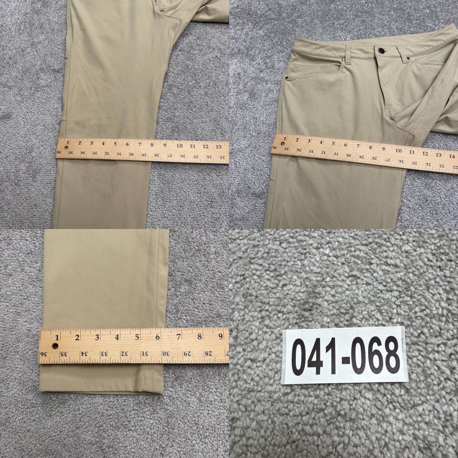 Lululemon Lululemon ABC Warpstreme 5-Pocket Pants Mens 32 Tan Brown Straight Leg Trouser Size US 32 / EU 48 - 10 Thumbnail