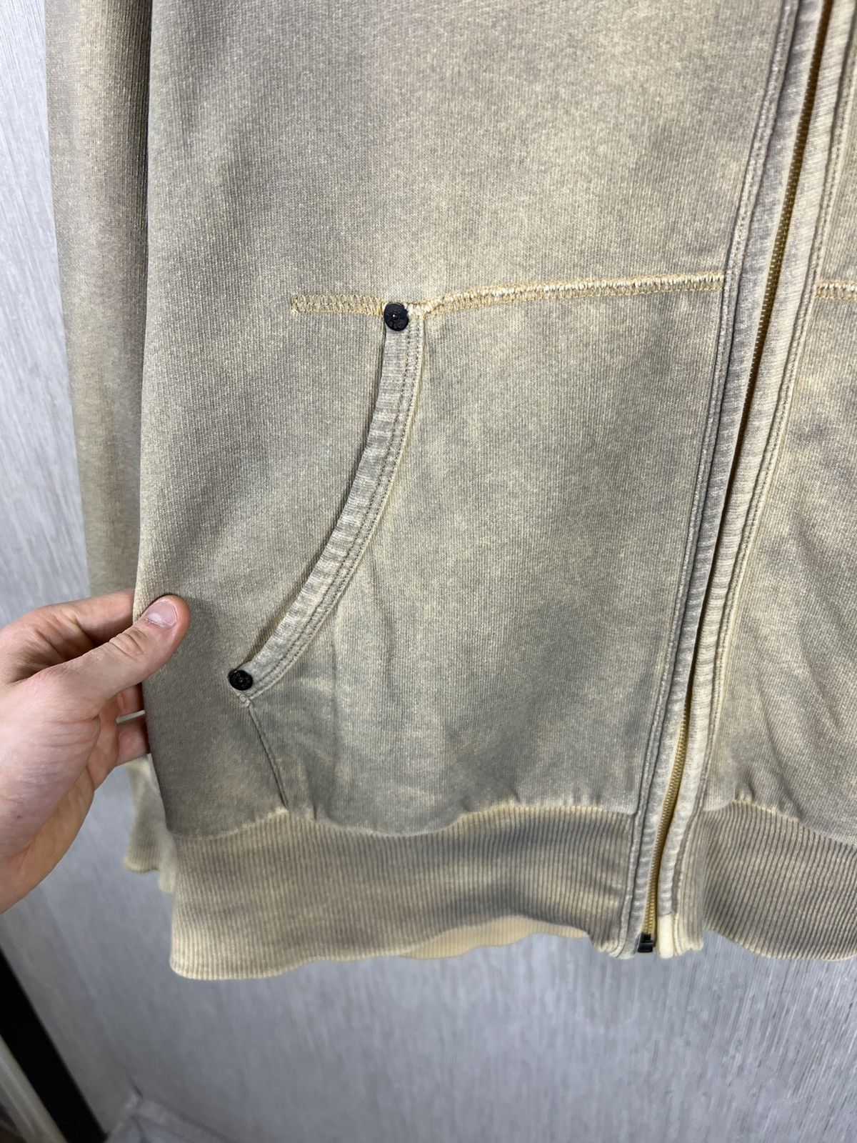 Hugo Boss Vintage Hugo Boss y2k dusty burned thermal zip basic hoodie Size US L / EU 52-54 / 3 - 8 Thumbnail