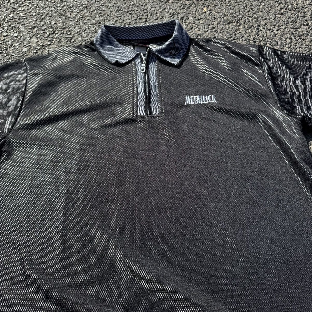 Japanese Brand × Metallica × Vintage Vintage Metallica Silver Mesh Jersey Giant 90s XL Metal Band Size US XL / EU 56 / 4 - 16 Thumbnail
