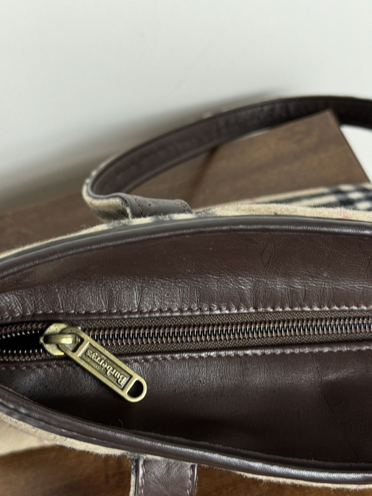 Burberry Vintage wool shoulder bag Burberry Nova Check original item Size ONE SIZE - 6 Thumbnail
