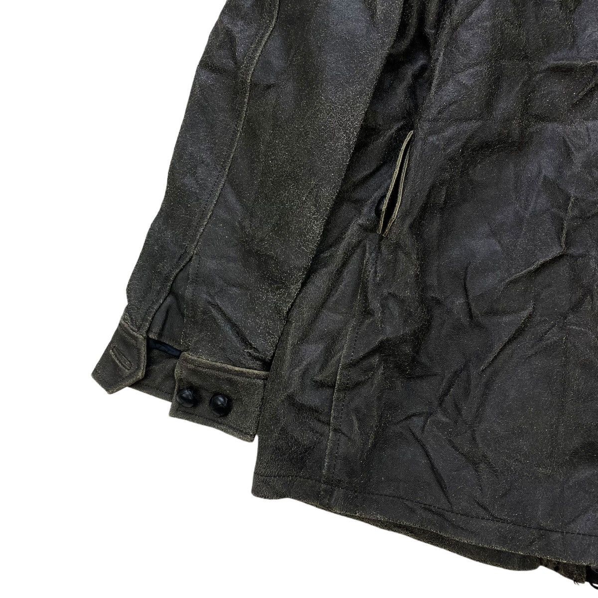 PPFM 💥Vintage PPFM 90s Cow Hide Slank Pocket Leather Jacket Size US M / EU 48-50 / 2 - 11 Thumbnail