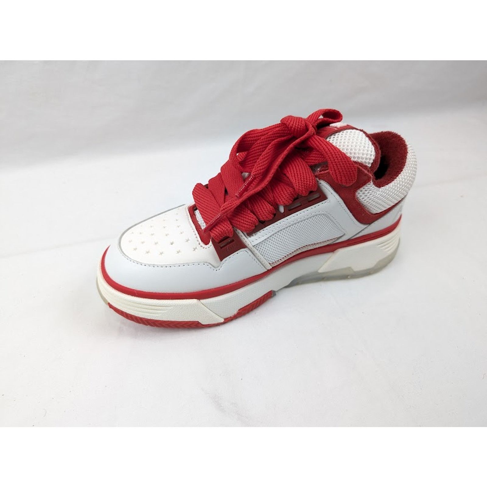 Amiri o1rshd1 MA-1 Low-Top Sneakers in White/ Red Size US 7 / EU 40 - 8 Thumbnail