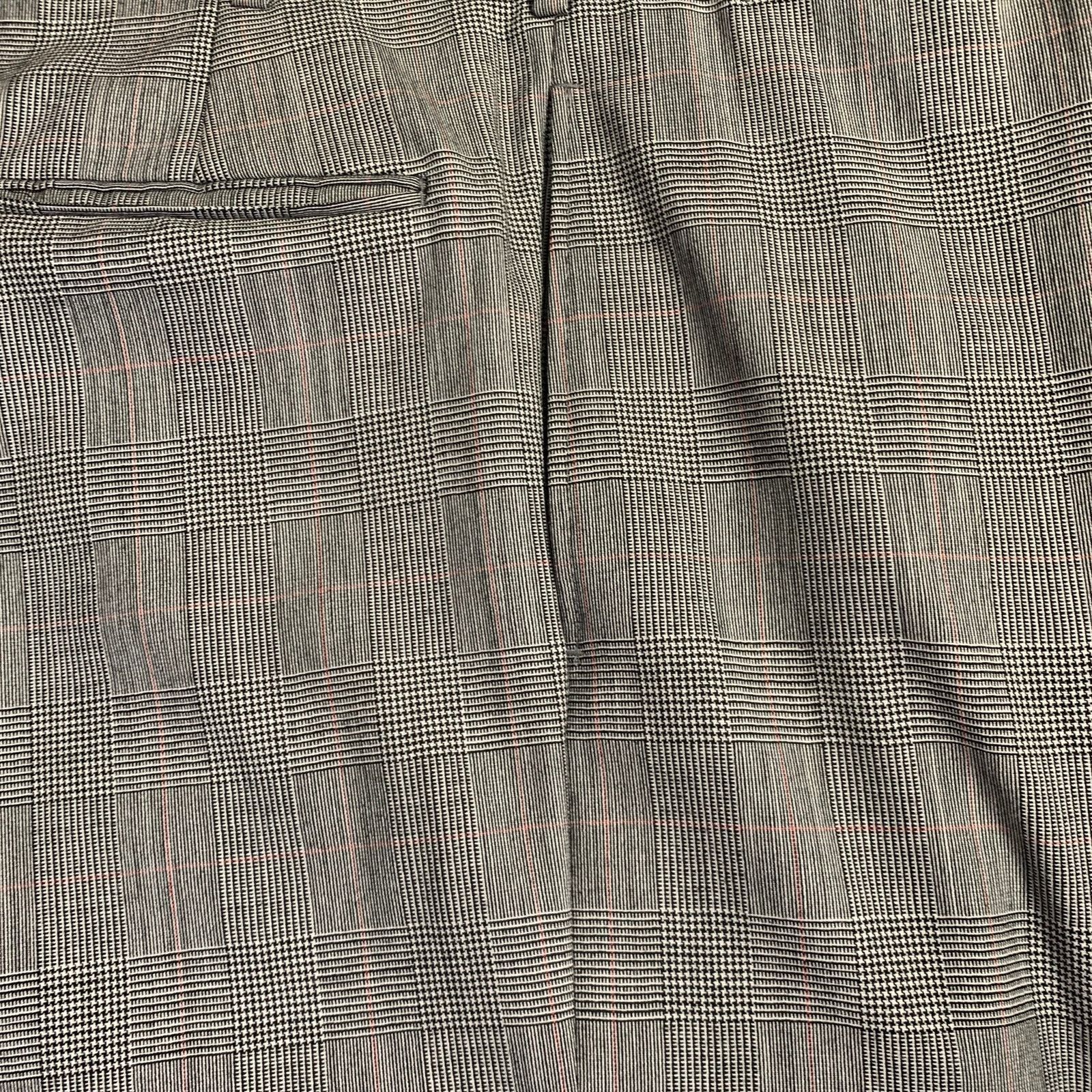 Other O'CONNELL'S Long Black White Plaid Wool Notch Lapel Suit Size 42L - 12 Thumbnail