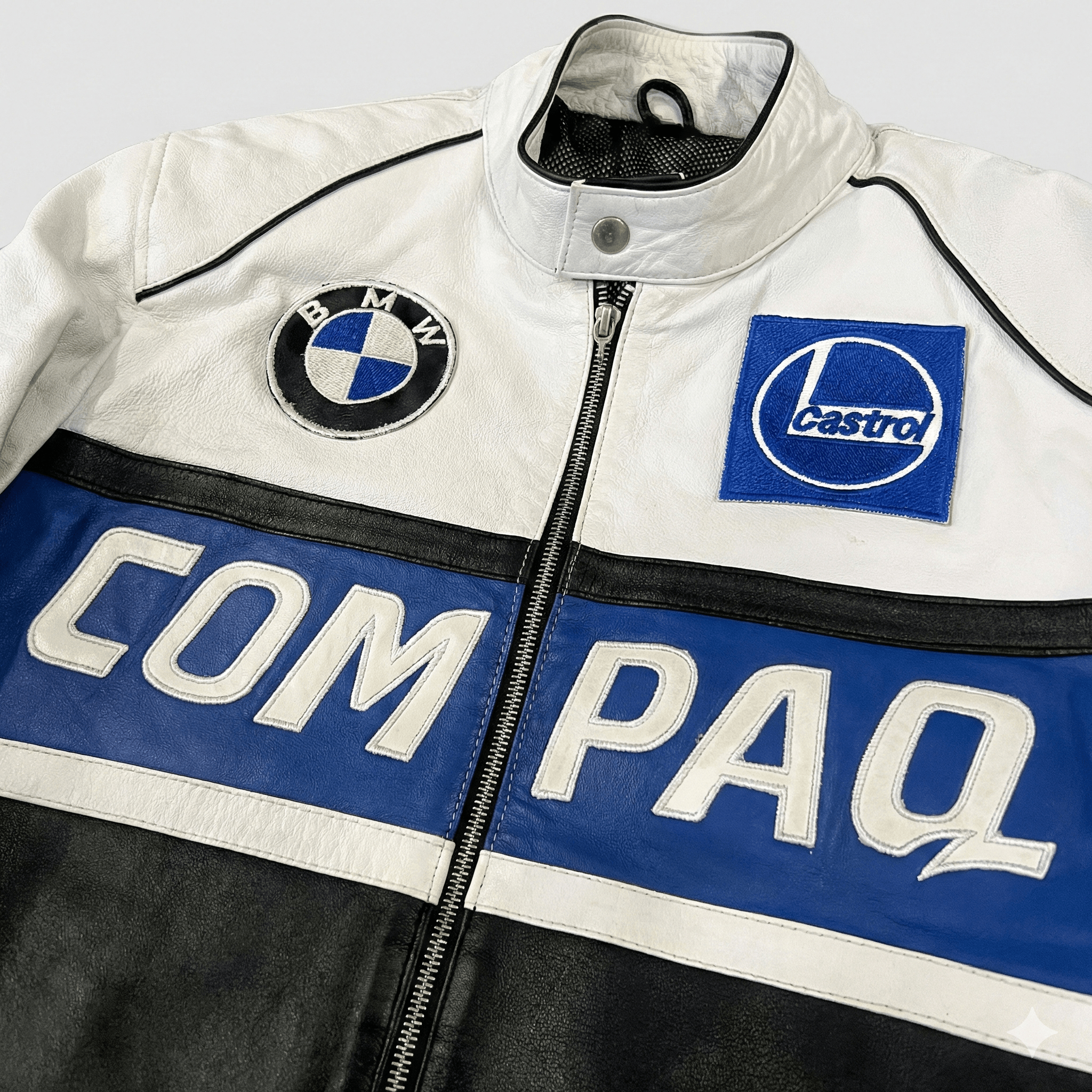 BMW 🔥 Vintage BMW Williams F1 Team Leather Racing Jacket Y2K Size XL / US 12-14 / IT 48-50 - 3 Thumbnail