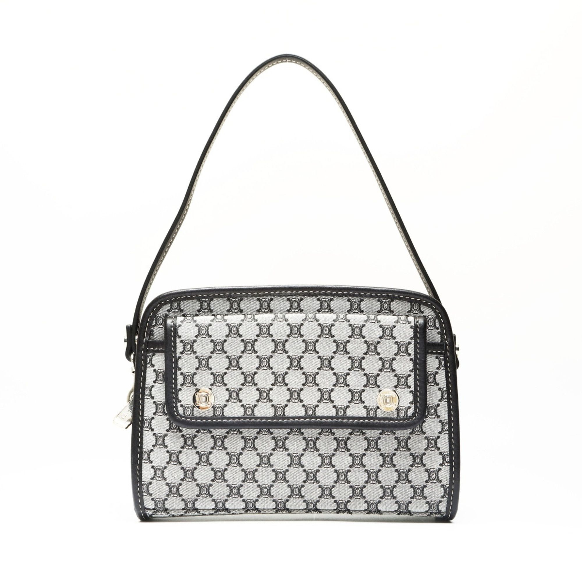 Celine Celine Macadam Canvas Handbag, Grey, WS23855 Size ONE SIZE - 1 Thumbnail