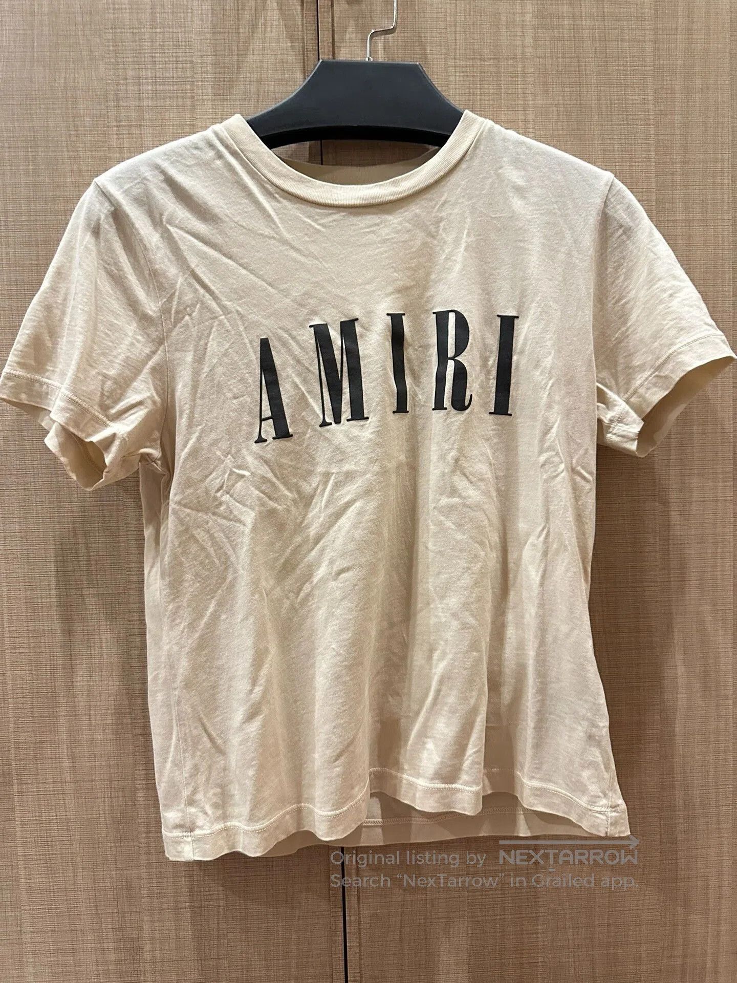 Amiri Amiri Beige Core Logo T-Shirt Size S. Size US S / EU 44-46 / 1 - 1 Thumbnail