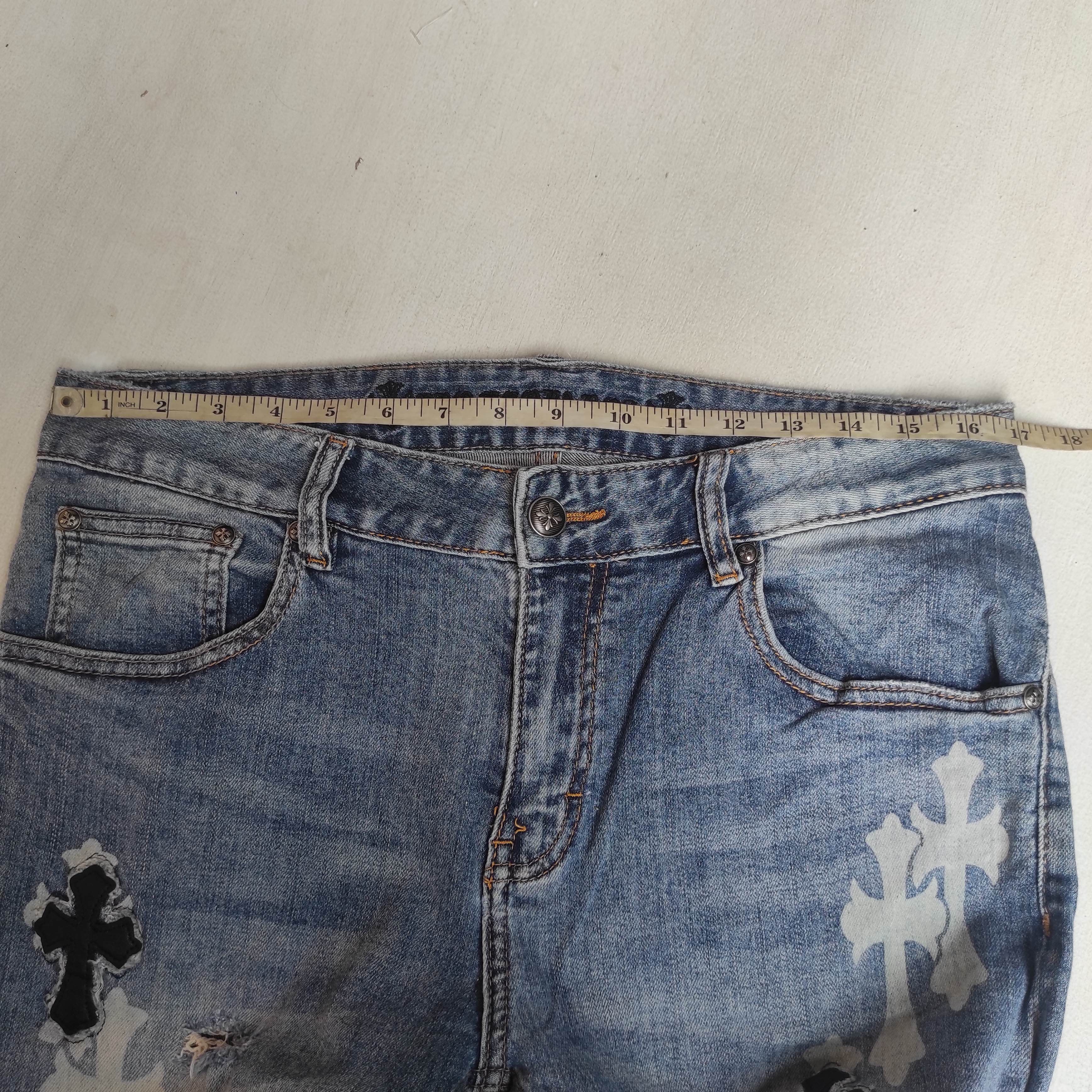 Hysteric Glamour Distressed Denim Chrome Hearts Style Size US 32 / EU 48 - 2 Thumbnail
