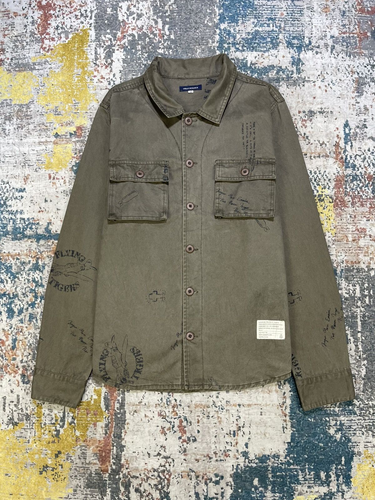 URBAN RESEARCH DOORS Urban Research Military Aircrew Uniform Workshirt Size US S / EU 44-46 / 1 - 2 Thumbnail