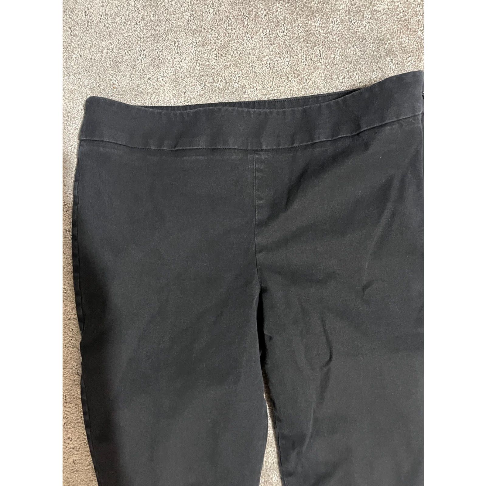 Talbots Talbots Pants Womens 6P Black Chatham Crop Pant High Rise Stretch Cropped Inseam 26 in Petite Regular Womens Size 28" / US 6 / IT 42 - 2 Thumbnail