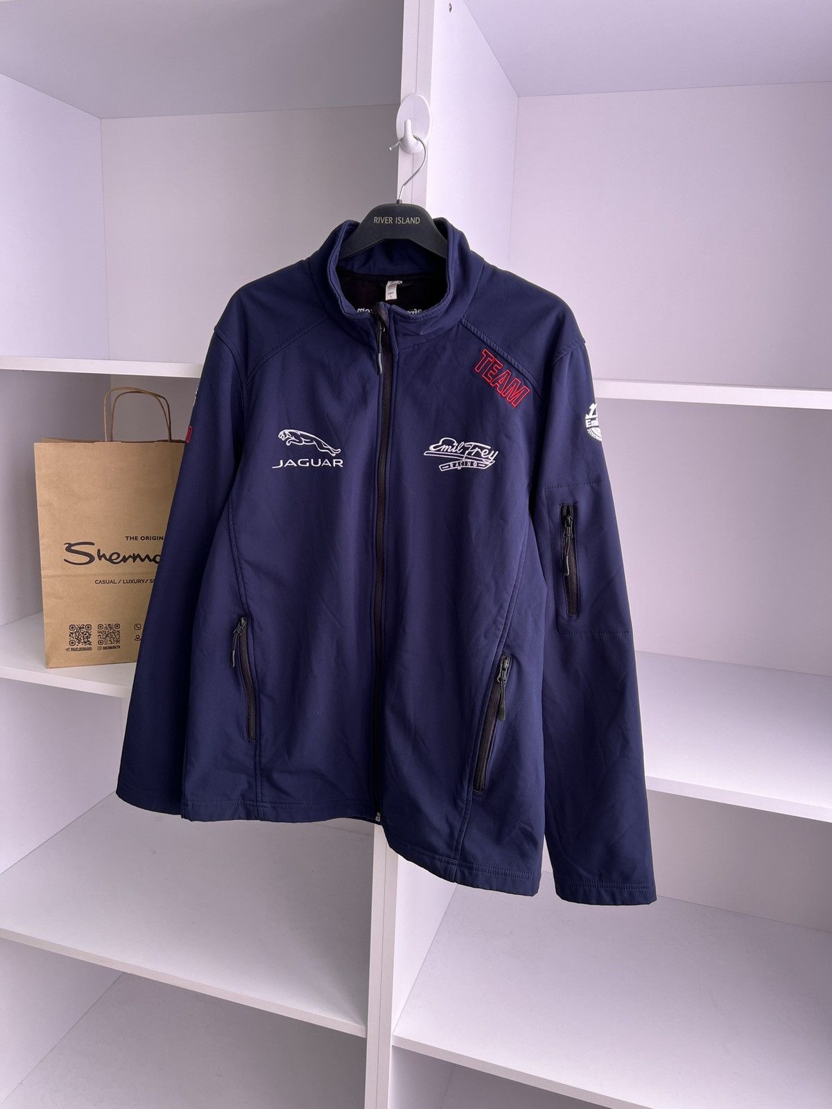 Vintage Vintage Jaguar softshell racing jacket Size US L / EU 52-54 / 3 - 4 Thumbnail