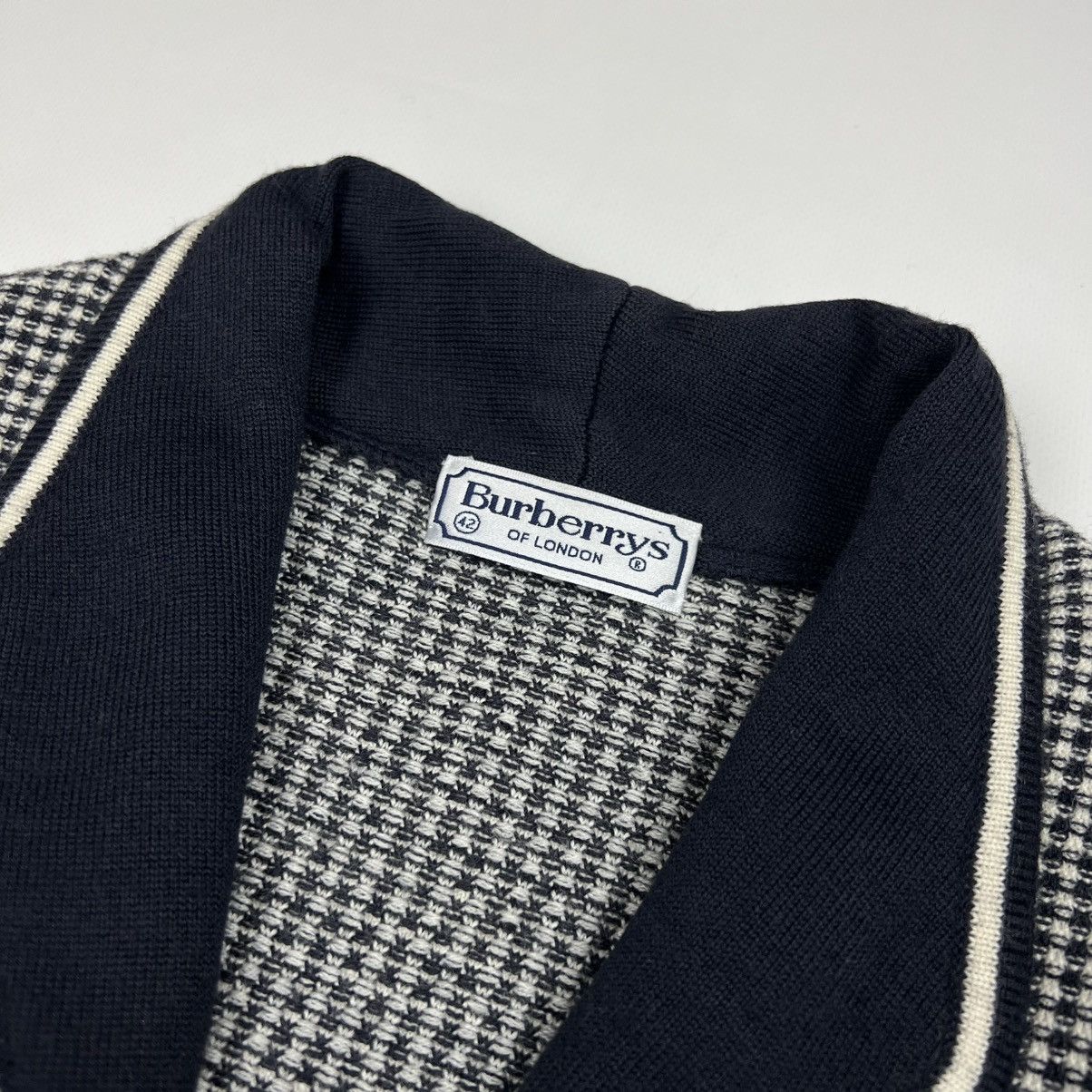 Burberry × Vintage Burberrys vintage 80s wool cardigan blazer Size L / US 10 / IT 46 - 3 Thumbnail