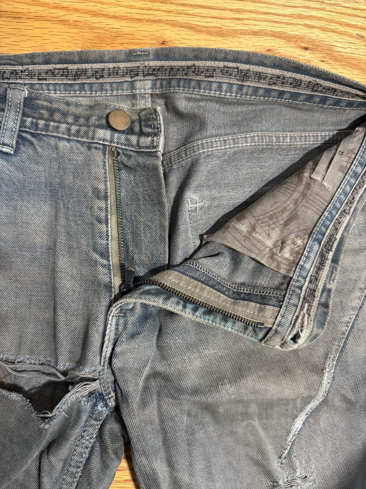 Number (N)ine Number (N)ine 2007 Pain Mud Wash Denim Size US 29 - 2 Thumbnail