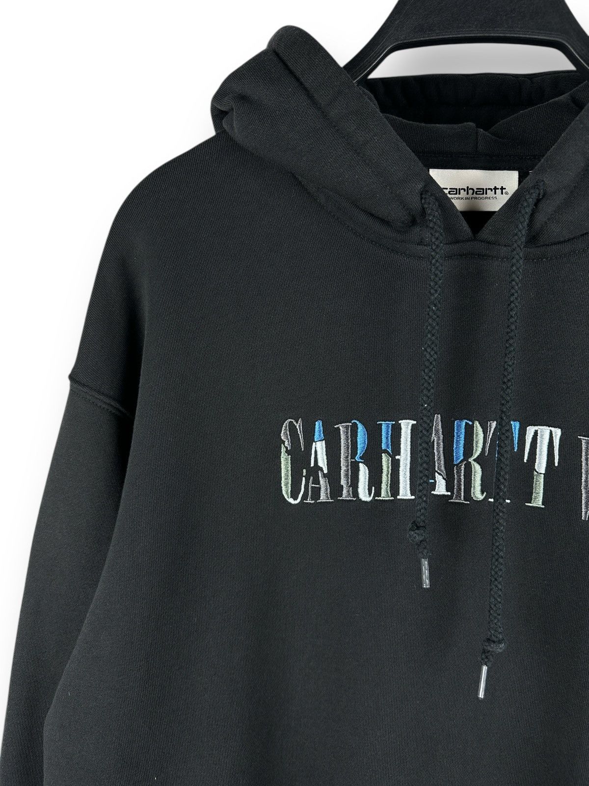 Carhartt Carhartt WIP Women’s Black Hooded Jagged Script Swet Size S / US 4 / IT 40 - 2 Thumbnail