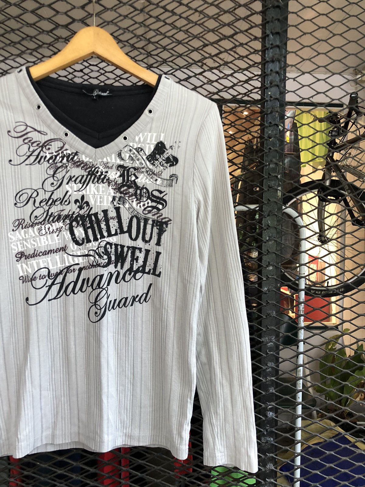 If Six Was Nine × Japanese Brand × Le Grande Bleu (L.G.B.) JAPANESE SJELEONE POEM DOUBLE LAYER LONG SLEEVE LGBSTYLE Size US L / EU 52-54 / 3 - 2 Thumbnail