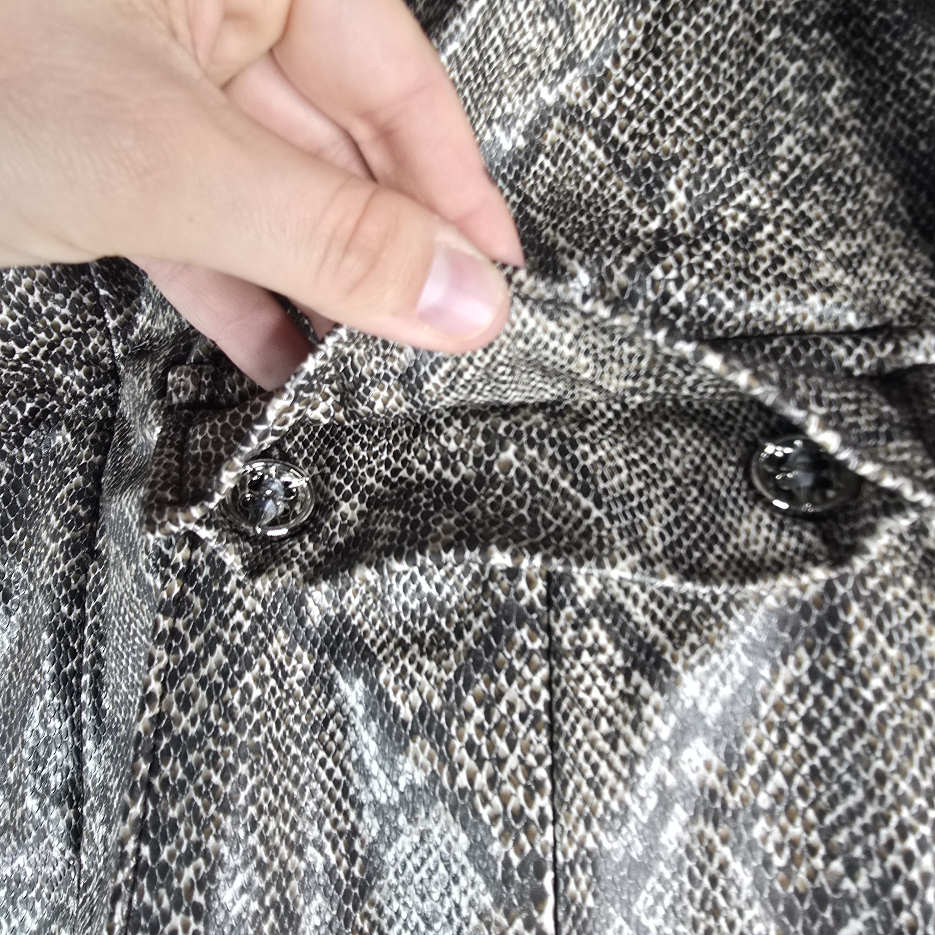 Seventh Heaven Seventh Heaven Mens XL Faux Snake Cross Jacket Ken Carson Size US XL / EU 56 / 4 - 9 Thumbnail