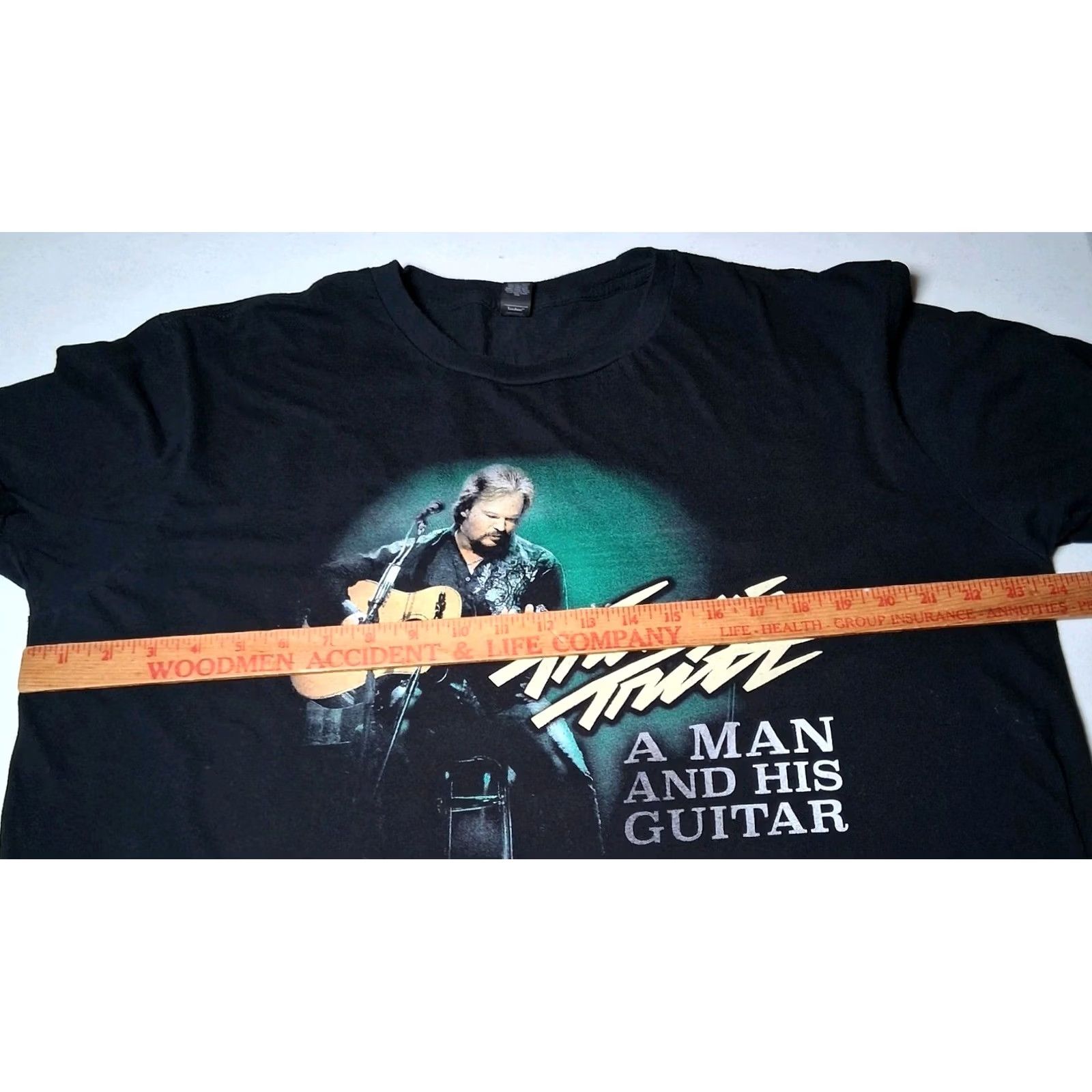 Anvil VINTAGE Travis Tritt Shirt Men XL Country Music A Man And His Guitar Musician Graphic Shirt Men XL Black Size US XL / EU 56 / 4 - 4 Thumbnail