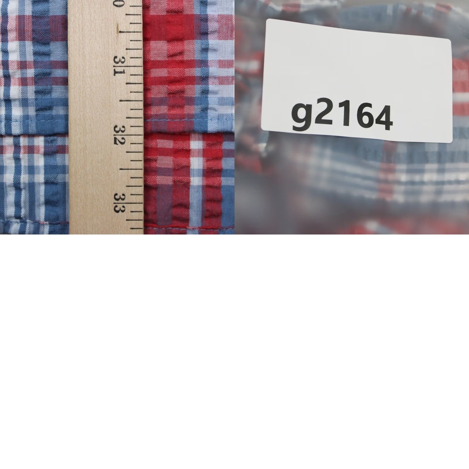 Vintage Oak Hill Cool & Dry Shirt Mens 2XL Red/Blue Plaid Button-Up Short Sleeve Cotton/Poly SS Shirt Size US XXL / EU 58 / 5 - 9 Thumbnail