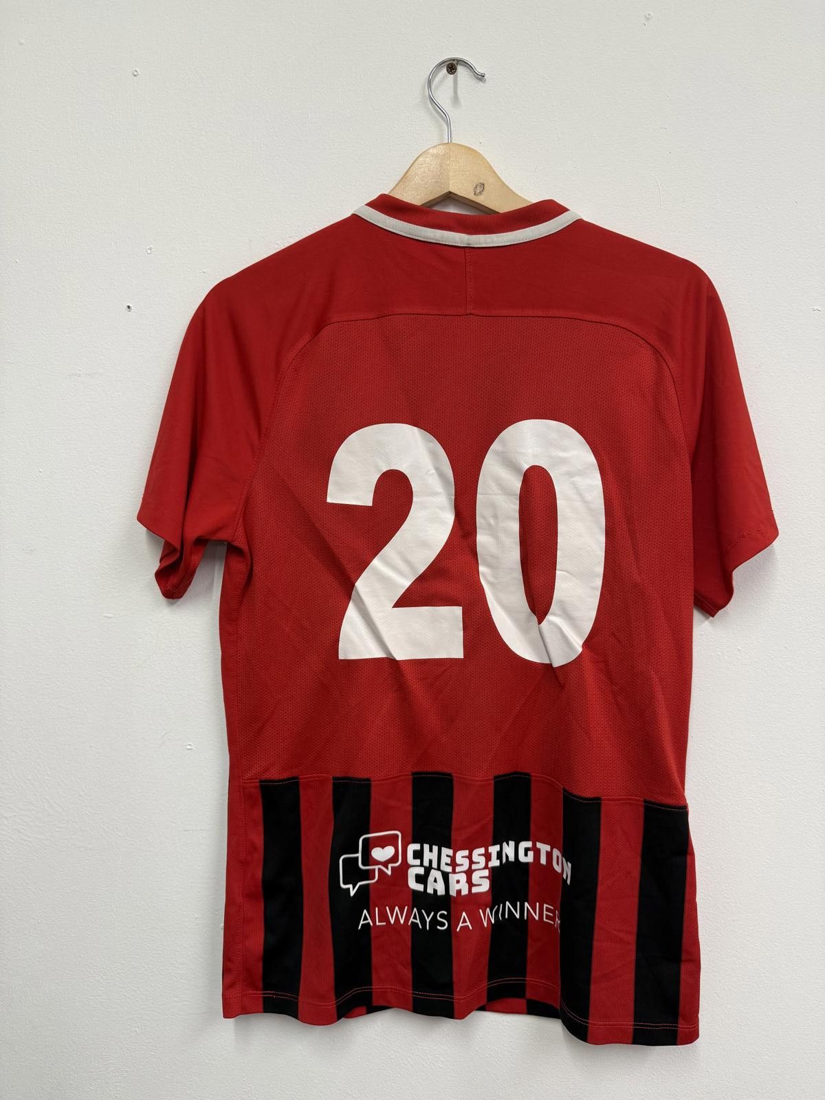 Nike Nike Red and Black Striped Football Jersey with Number 20 Size US M / EU 48-50 / 2 - 3 Thumbnail