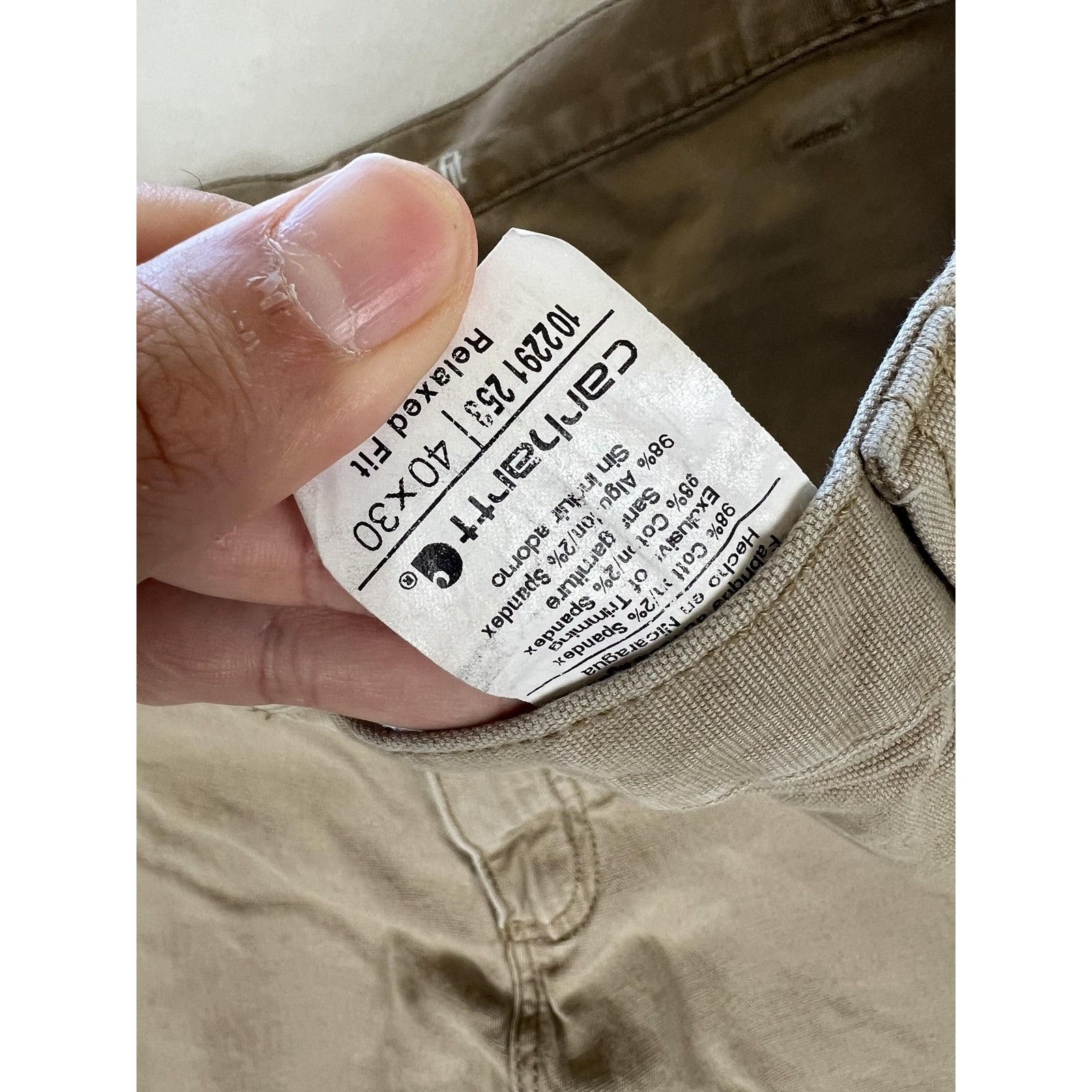 Carhartt Carhartt Pants Mens 40x30 Tan Relaxed Fit Workwear Utility H Size US 40 / EU 56 - 5 Thumbnail