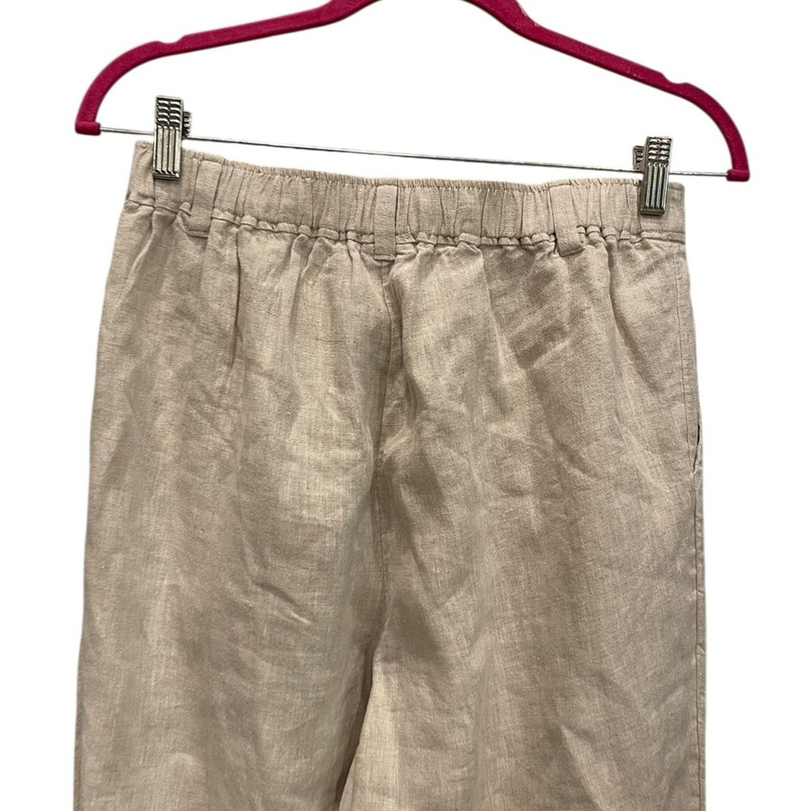 Other Posse Women's Tan linen Pant Size:S Size 28" / US 6 / IT 42 - 5 Thumbnail