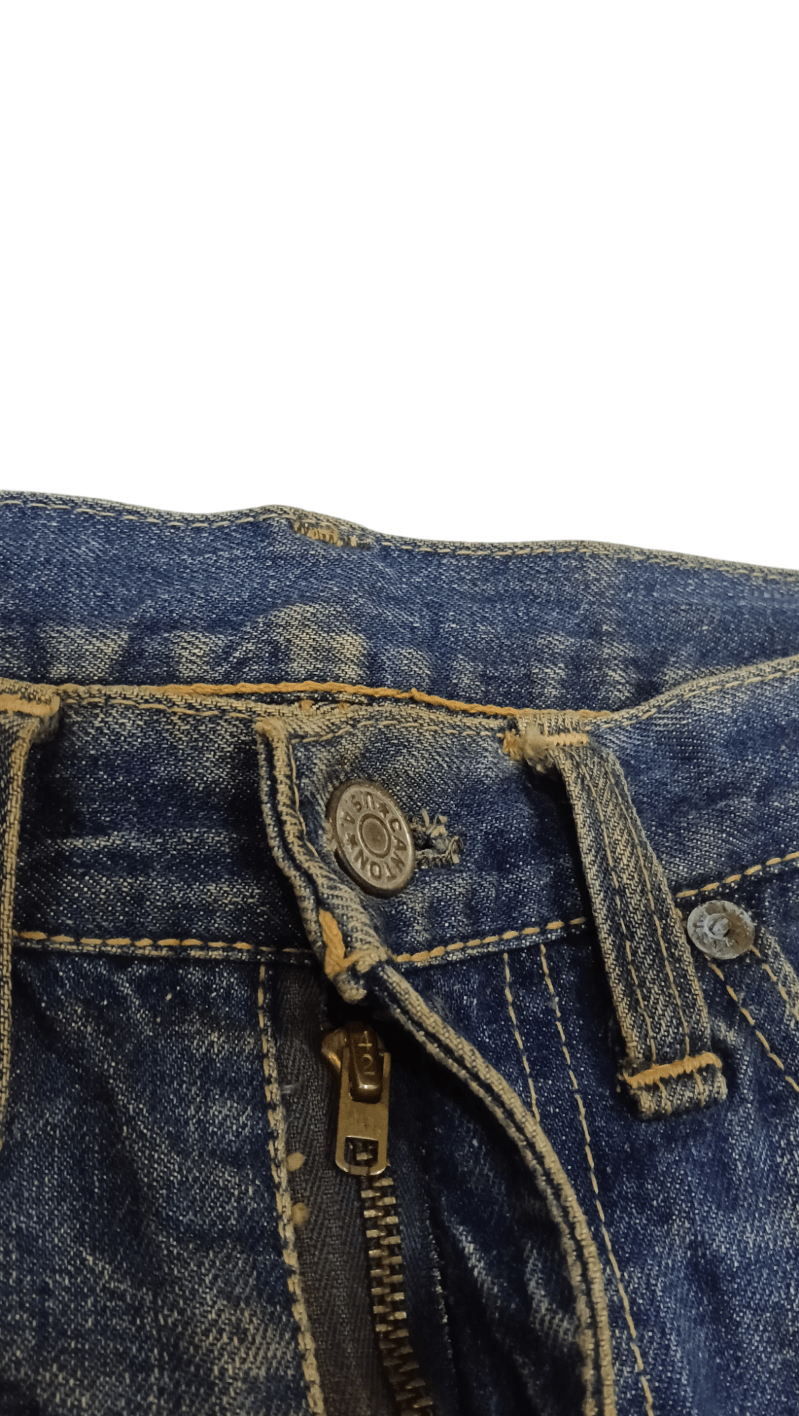 Vintage 80s Canton Genuine Indigo Flare Denim (S 370) w29 Size US 29 - 4 Thumbnail