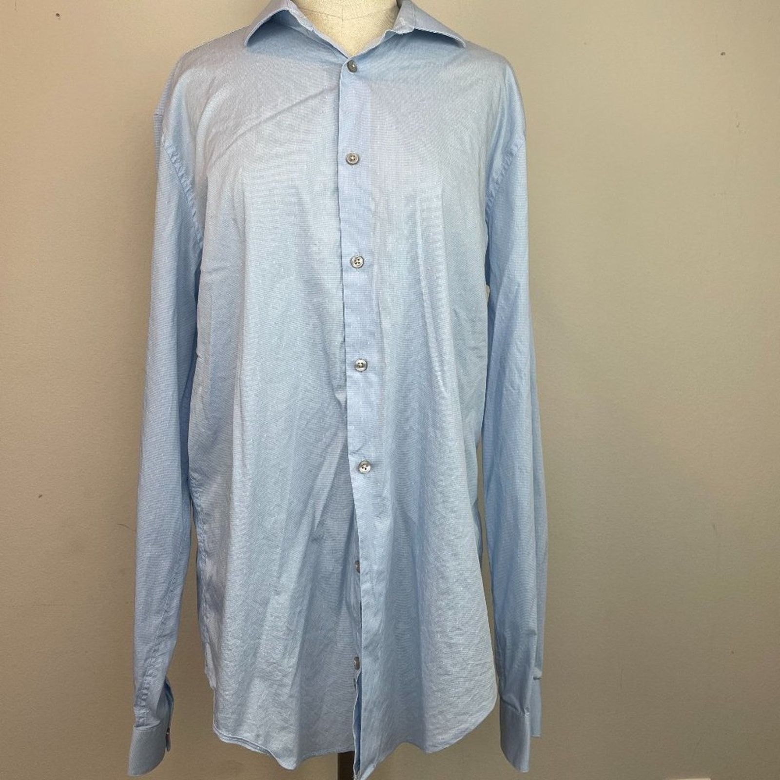 Calvin Klein Calvin Klein Slim Fit Blue Shirt, Size L Size US L / EU 52-54 / 3 - 2 Thumbnail
